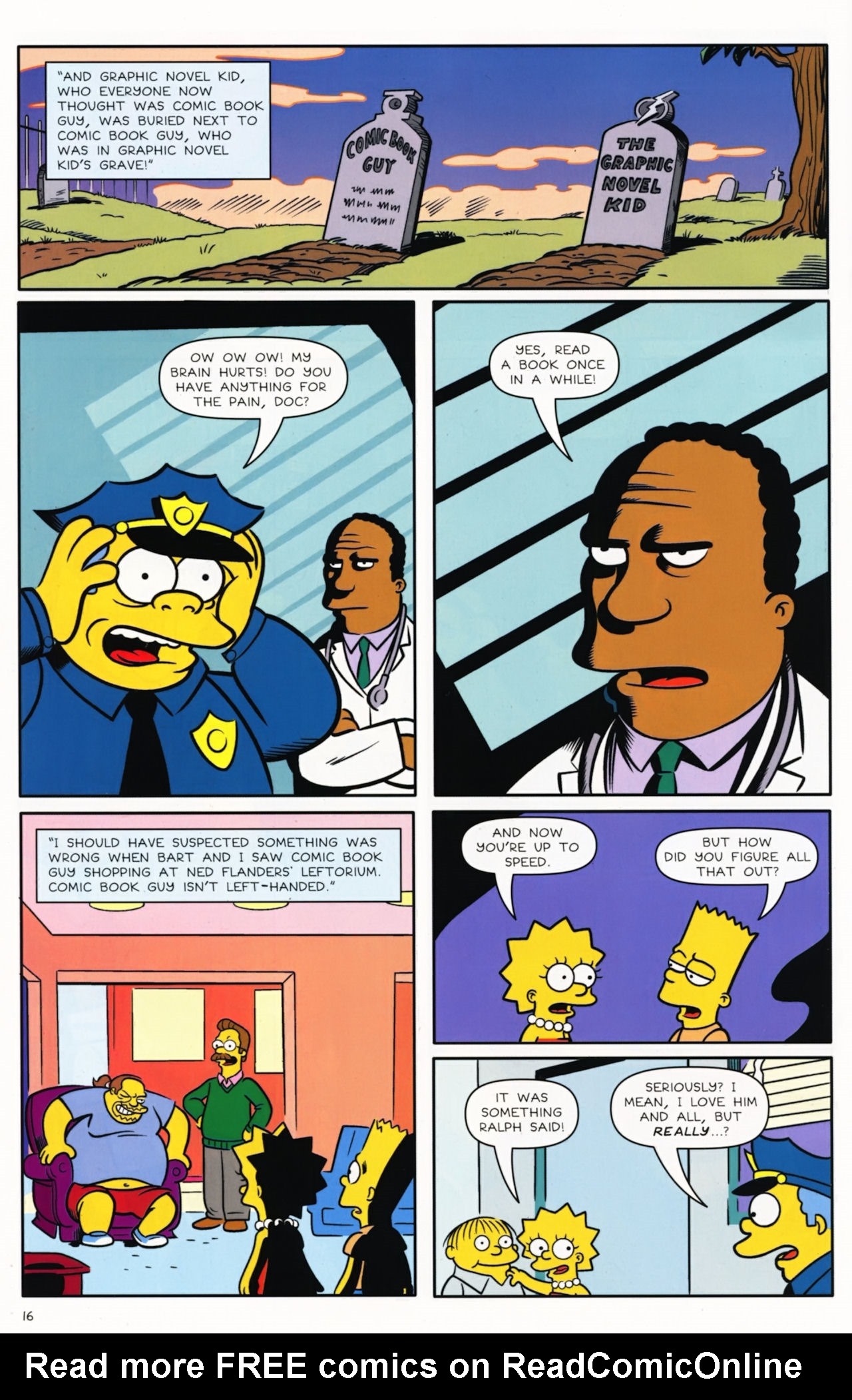 Read online Bongo Comics presents Comic Book Guy: The Comic Book comic -  Issue #5 - 18