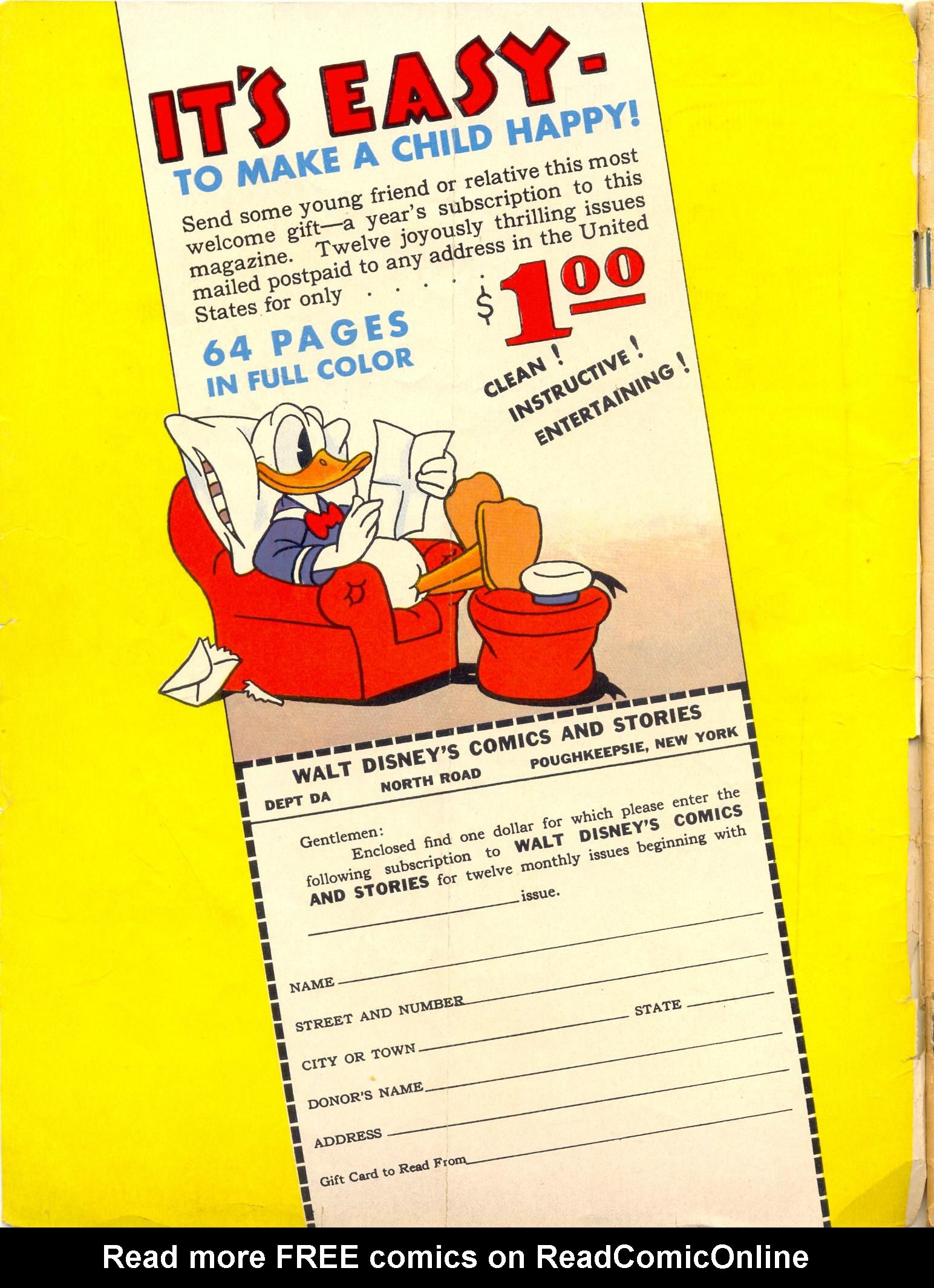 Read online Walt Disney's Comics and Stories comic -  Issue #11 - 2