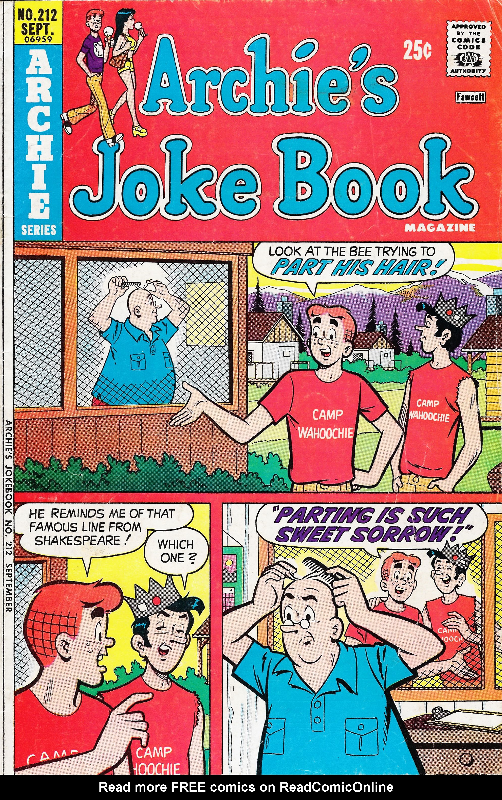 Read online Archie's Joke Book Magazine comic -  Issue #212 - 1