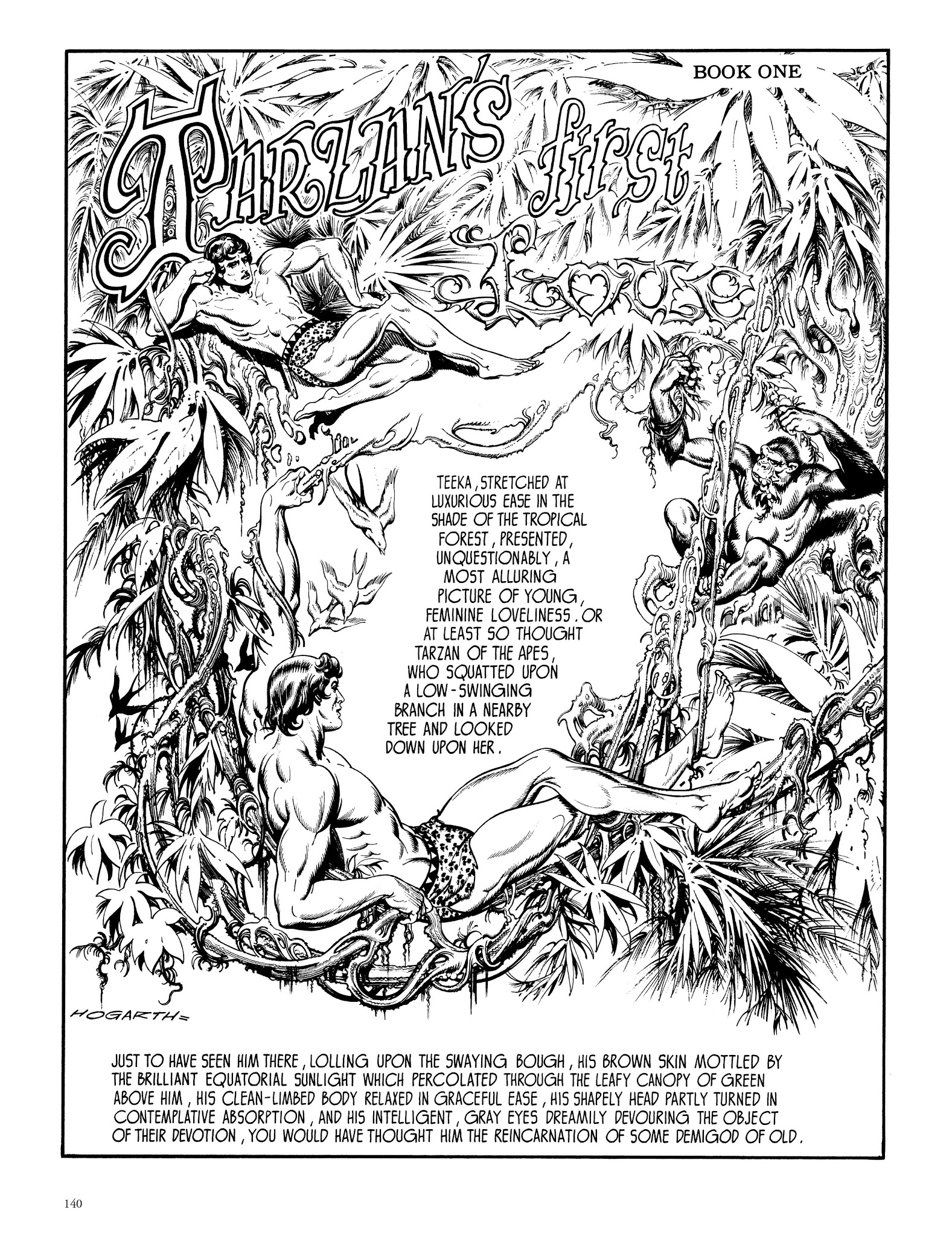 Read online Edgar Rice Burroughs' Tarzan: Burne Hogarth's Lord of the Jungle comic -  Issue # TPB - 139