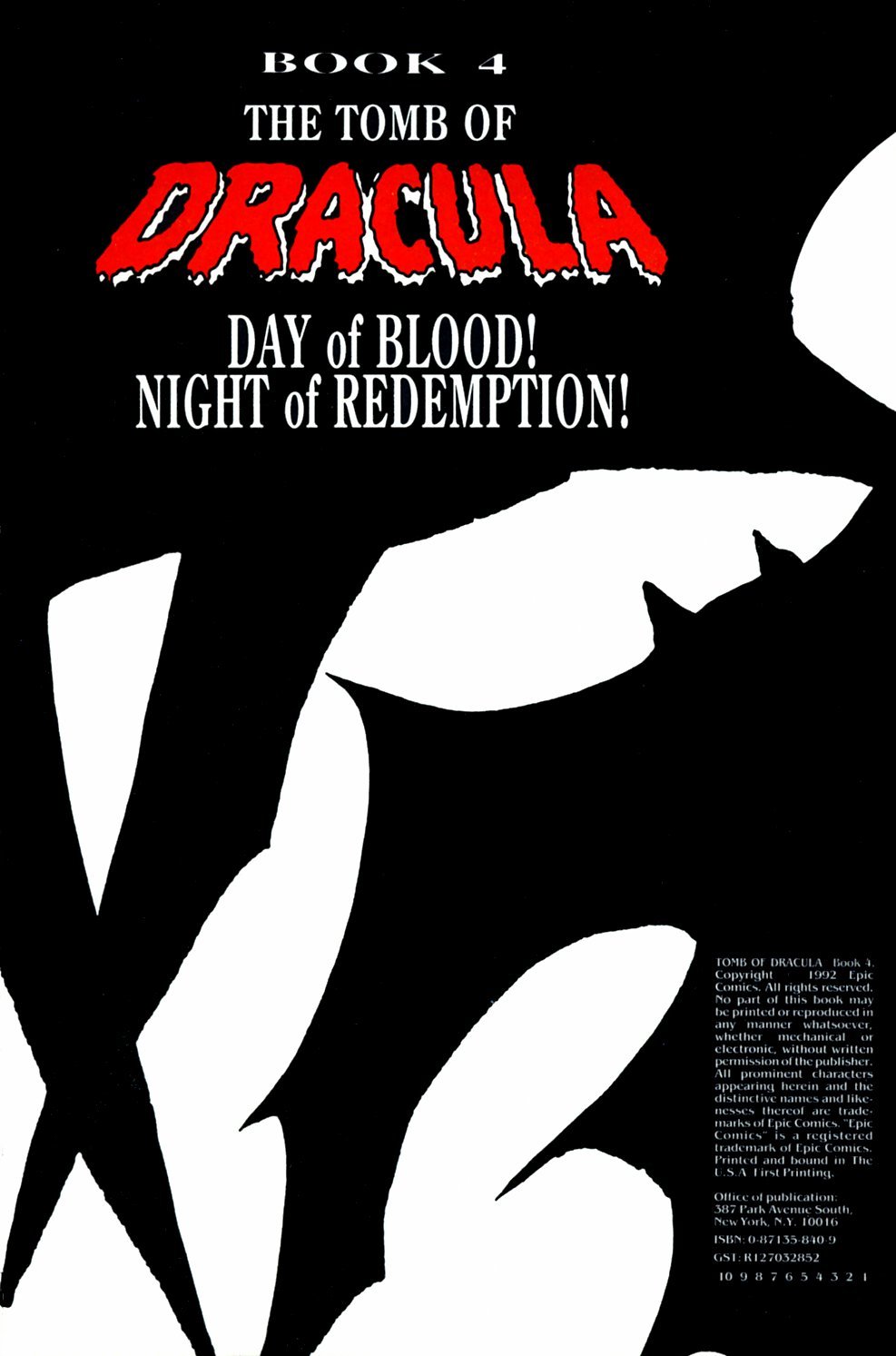 Read online Tomb of Dracula (1991) comic -  Issue #4 - 2