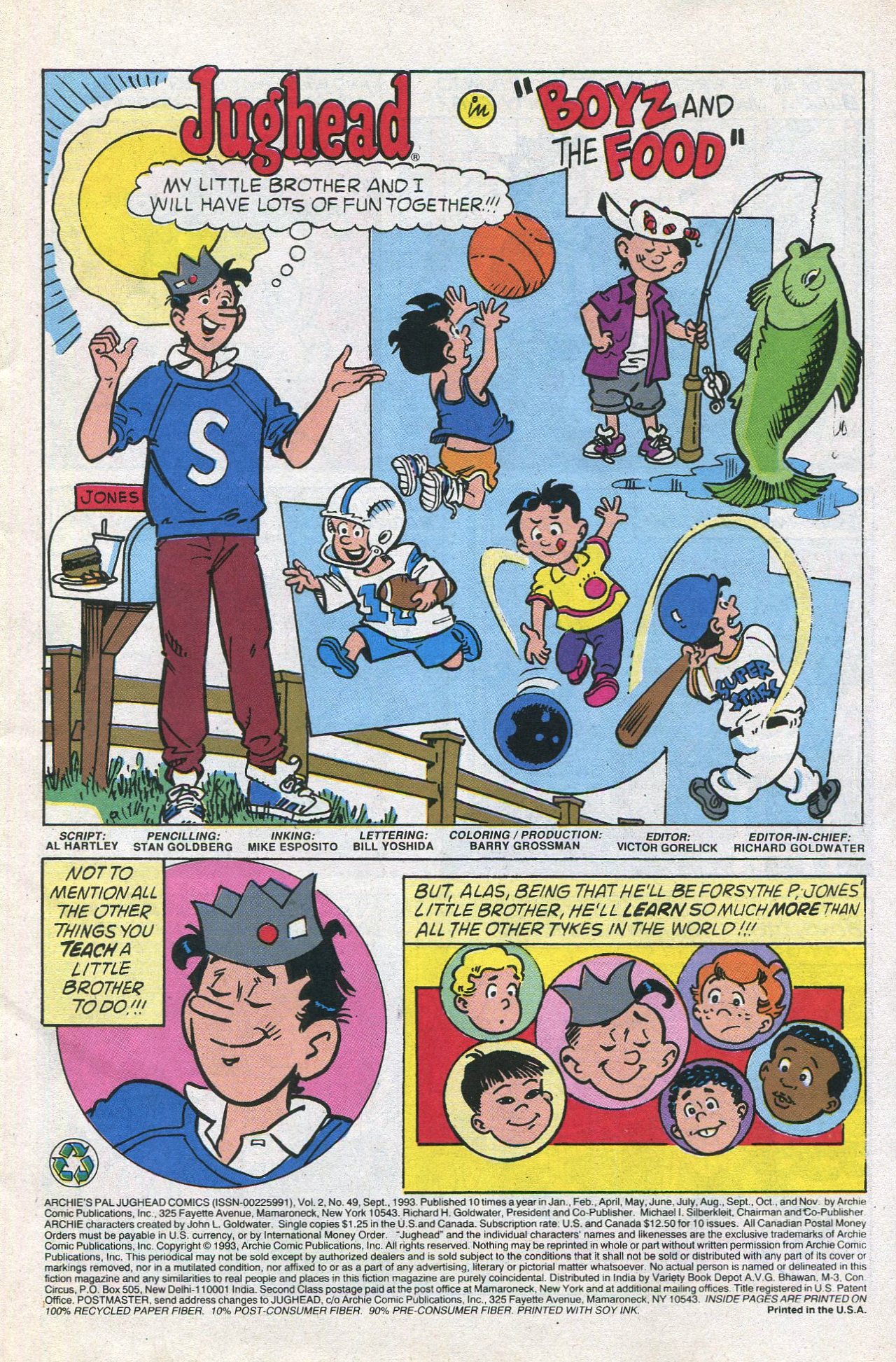 Read online Archie's Pal Jughead Comics comic -  Issue #49 - 3