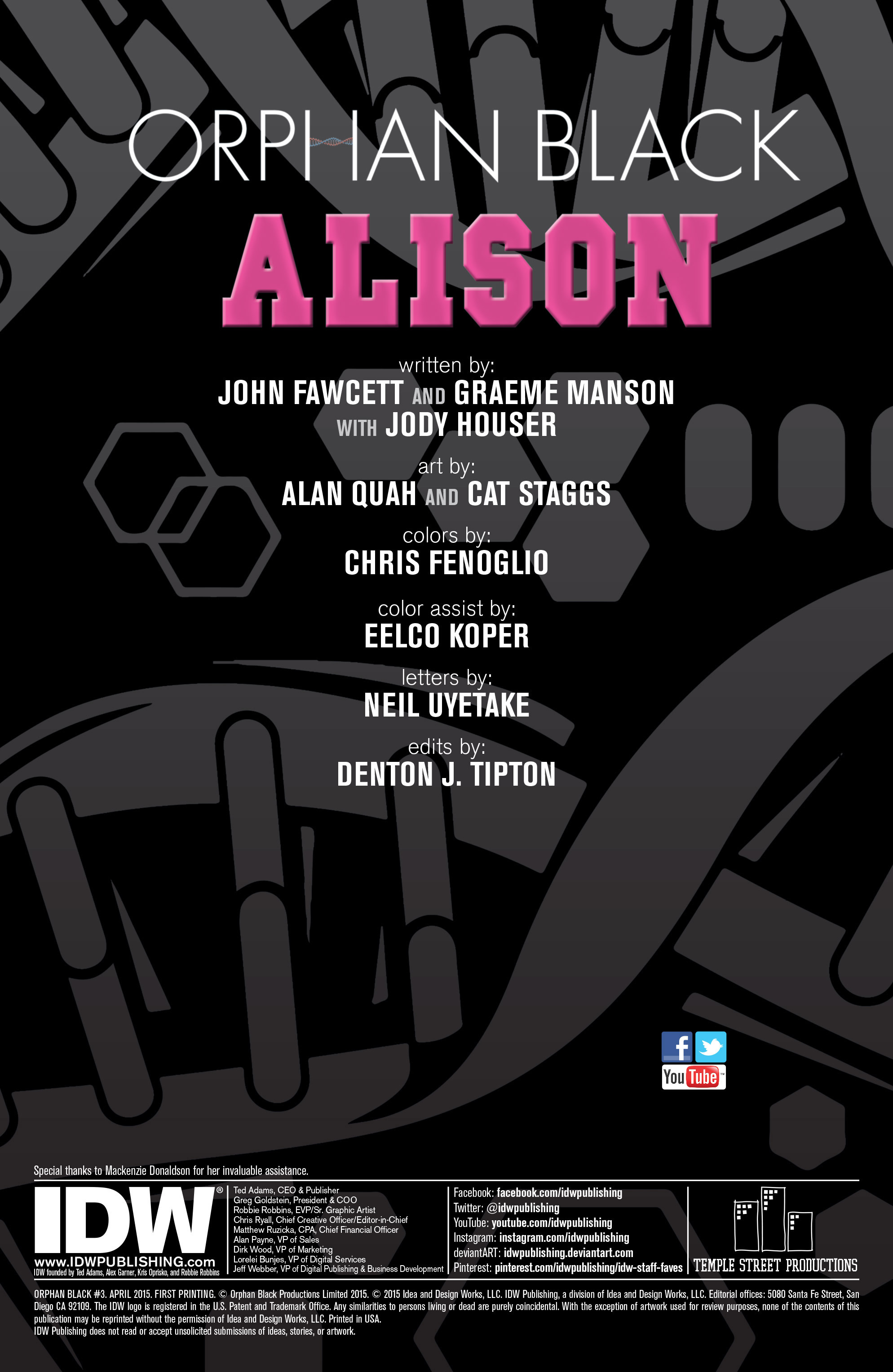 Read online Orphan Black comic -  Issue #3 - 3