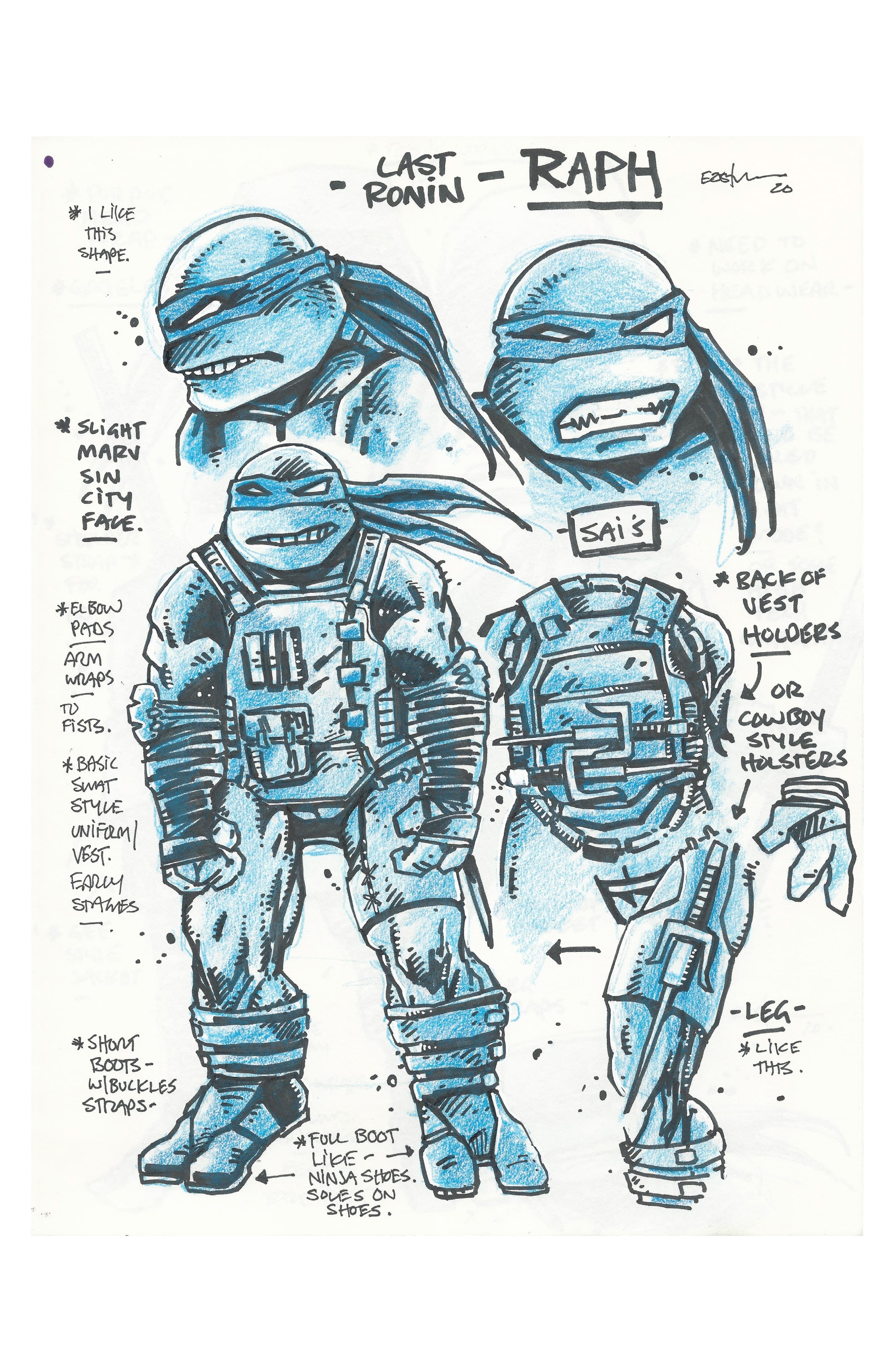 Read online Teenage Mutant Ninja Turtles: The Last Ronin Design Archive comic -  Issue # Full - 24