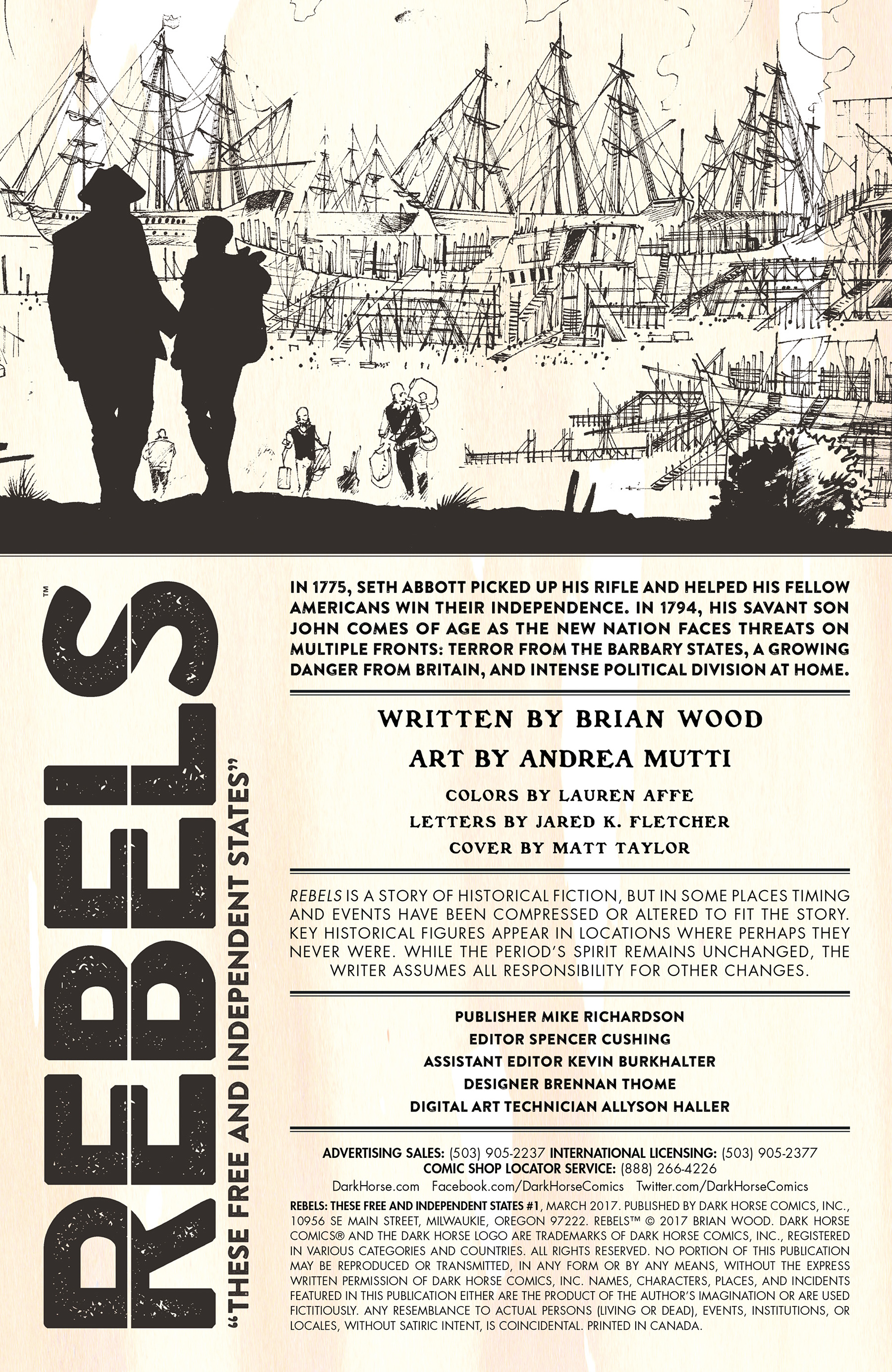 Read online Rebels: These Free and Independent States comic -  Issue #1 - 2