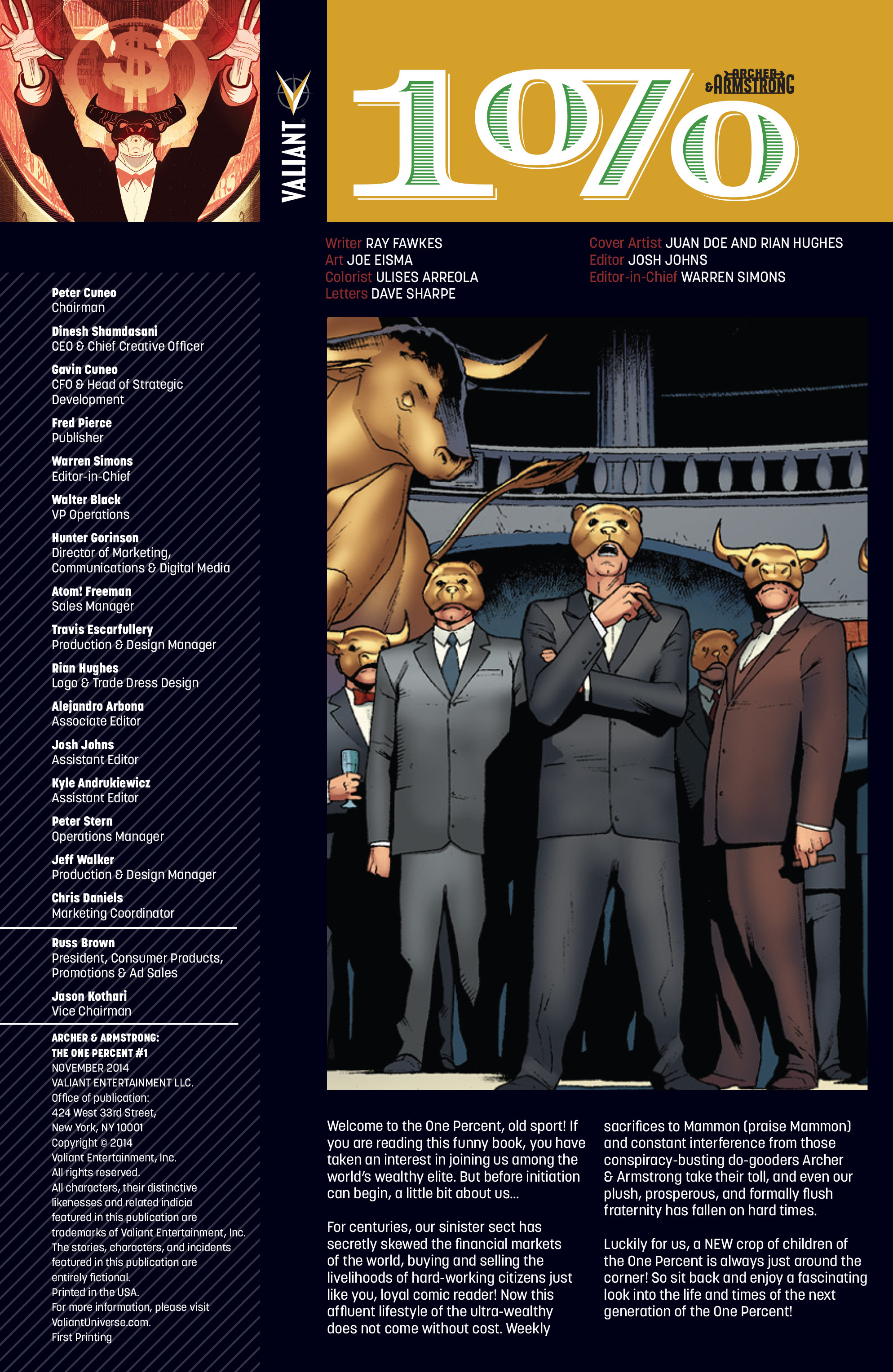 Read online Archer and Armstrong: The One Percent comic -  Issue # Full - 2
