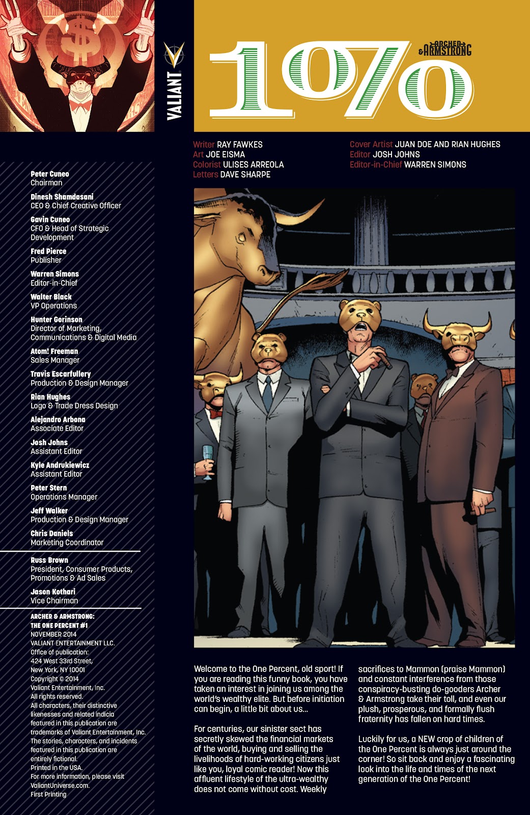 Archer and Armstrong: The One Percent issue Full - Page 2