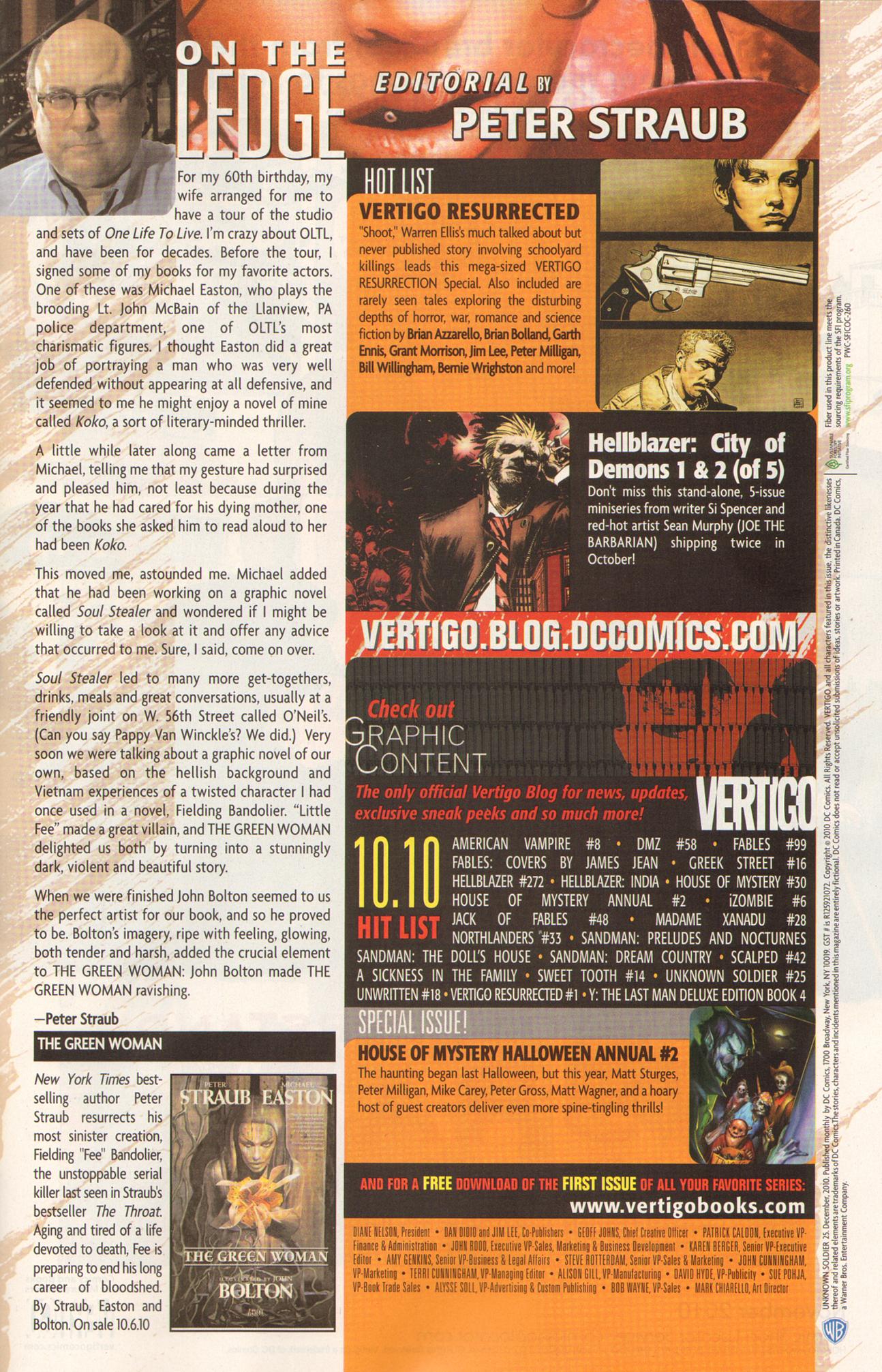 Read online Unknown Soldier (2008) comic -  Issue #25 - 27