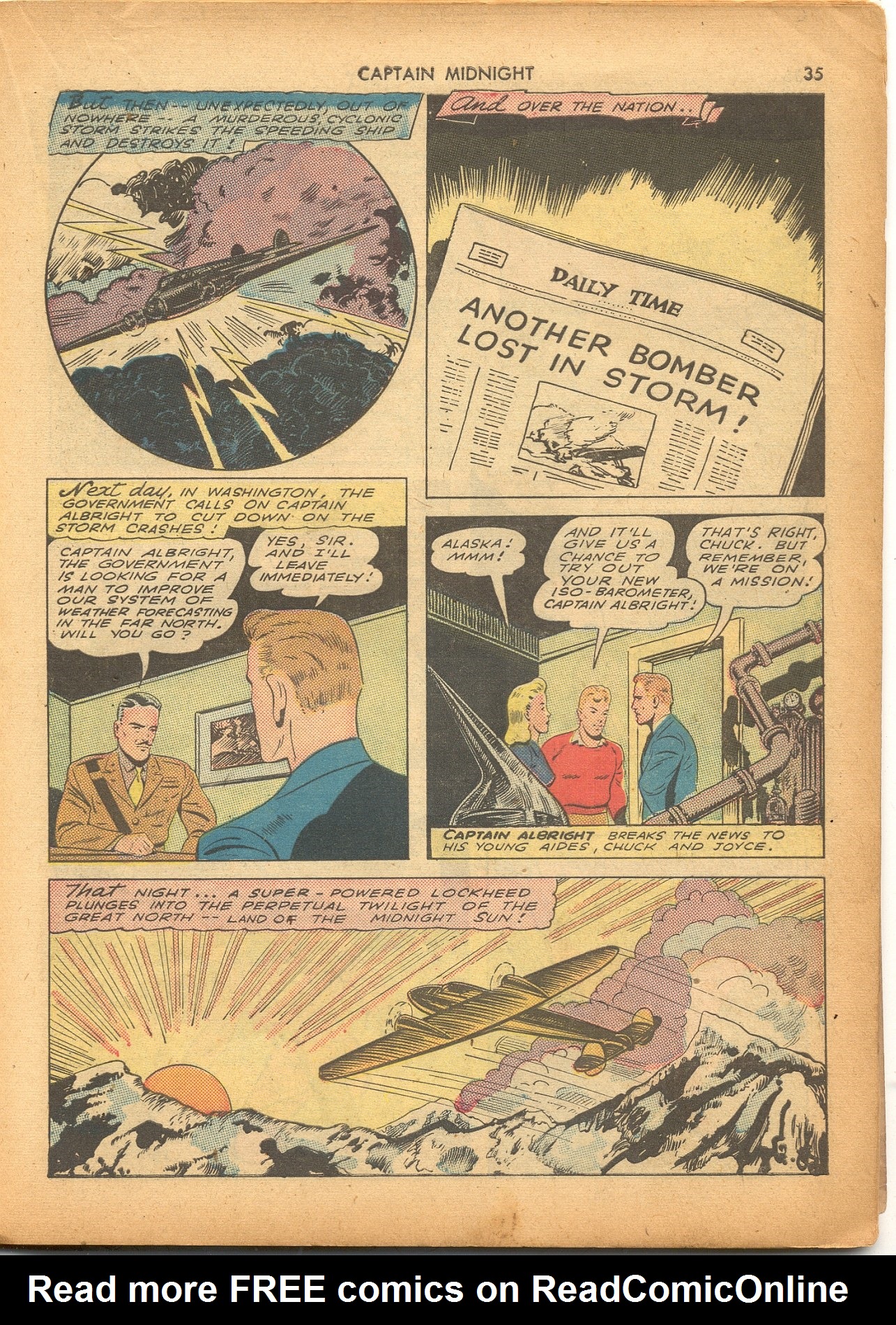 Read online Captain Midnight (1942) comic -  Issue #4 - 36