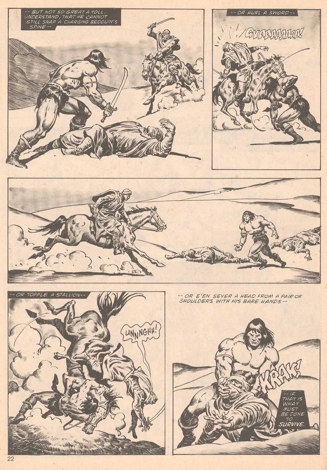 Read online The Savage Sword Of Conan comic -  Issue #63 - 22
