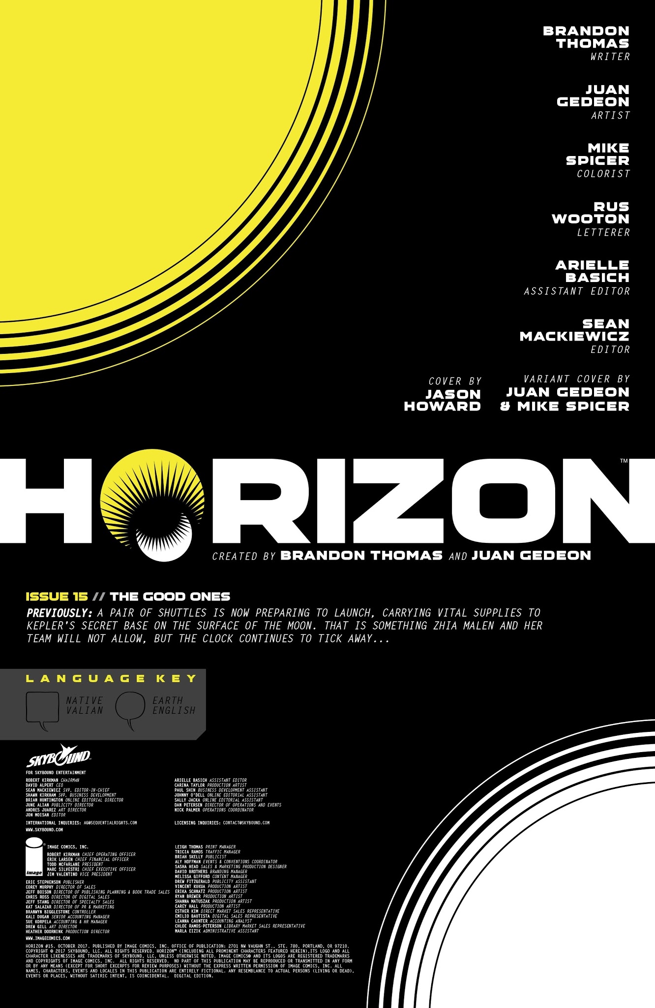 Read online Horizon comic -  Issue #15 - 2