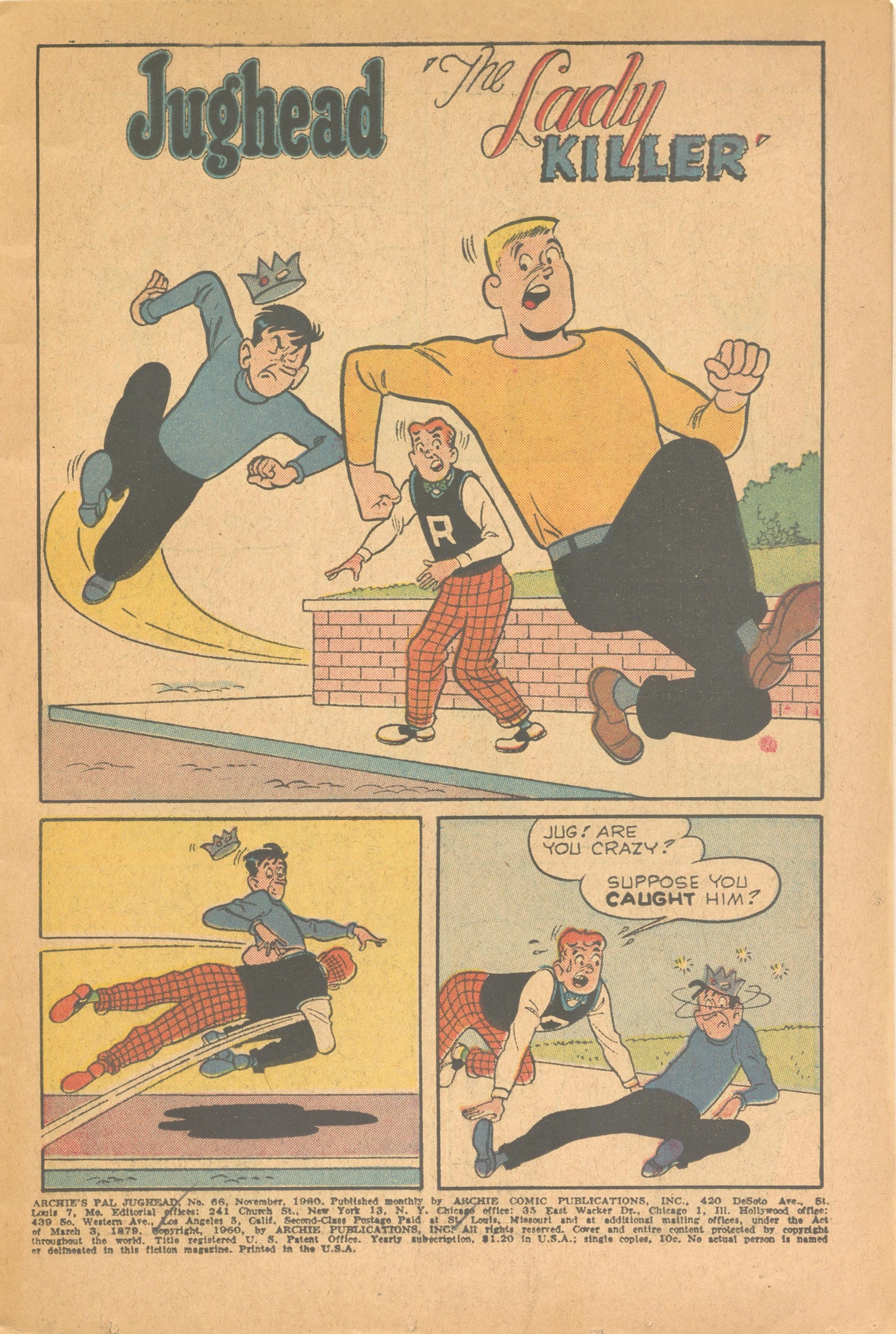 Read online Archie's Pal Jughead comic -  Issue #66 - 3