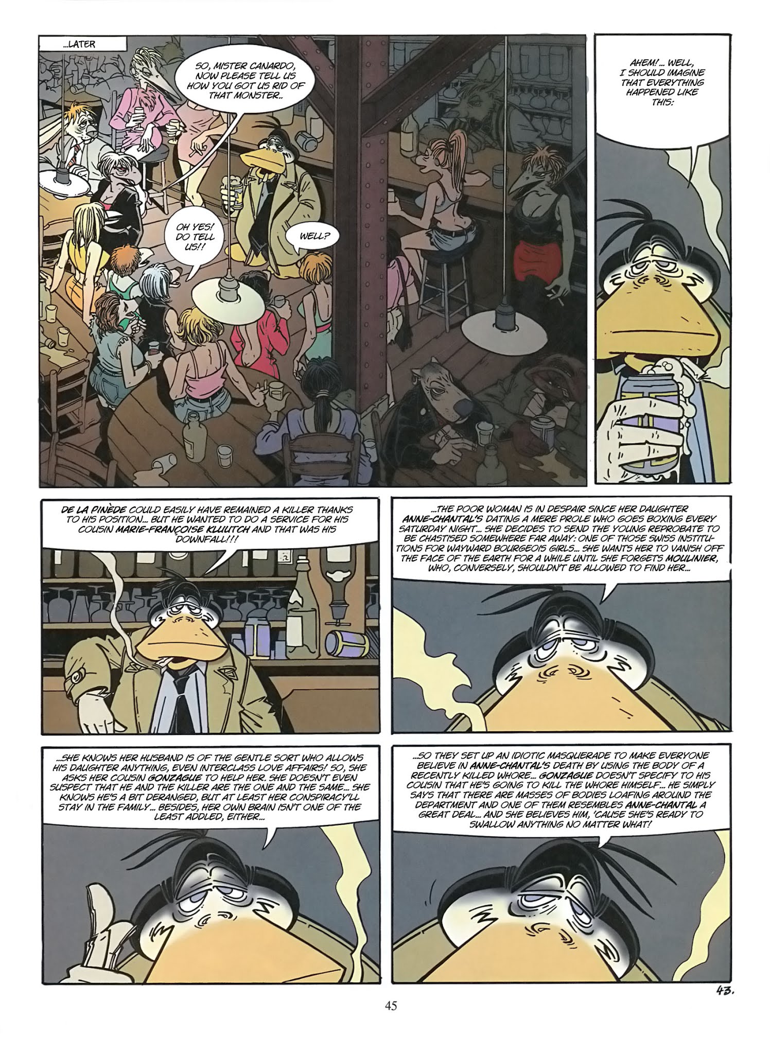 Read online Une enquête de l'inspecteur Canardo comic -  Issue #9 - 46