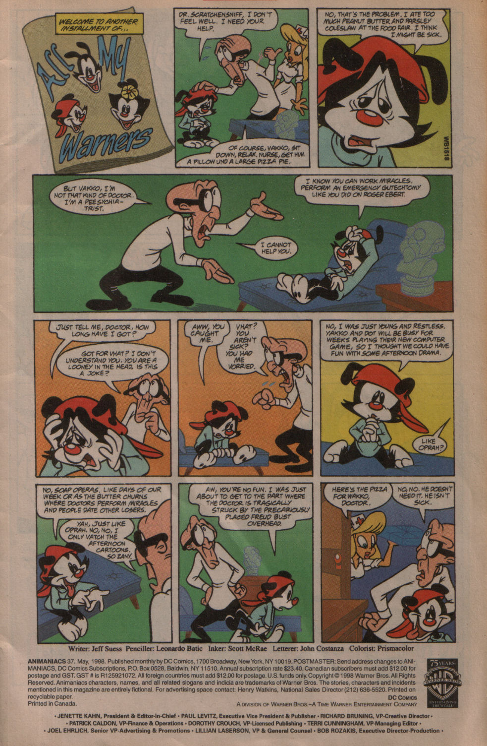 Read online Animaniacs comic -  Issue #37 - 2