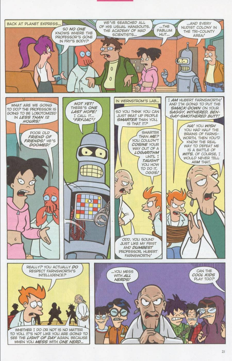 Read online Futurama Comics comic -  Issue #9a - 22