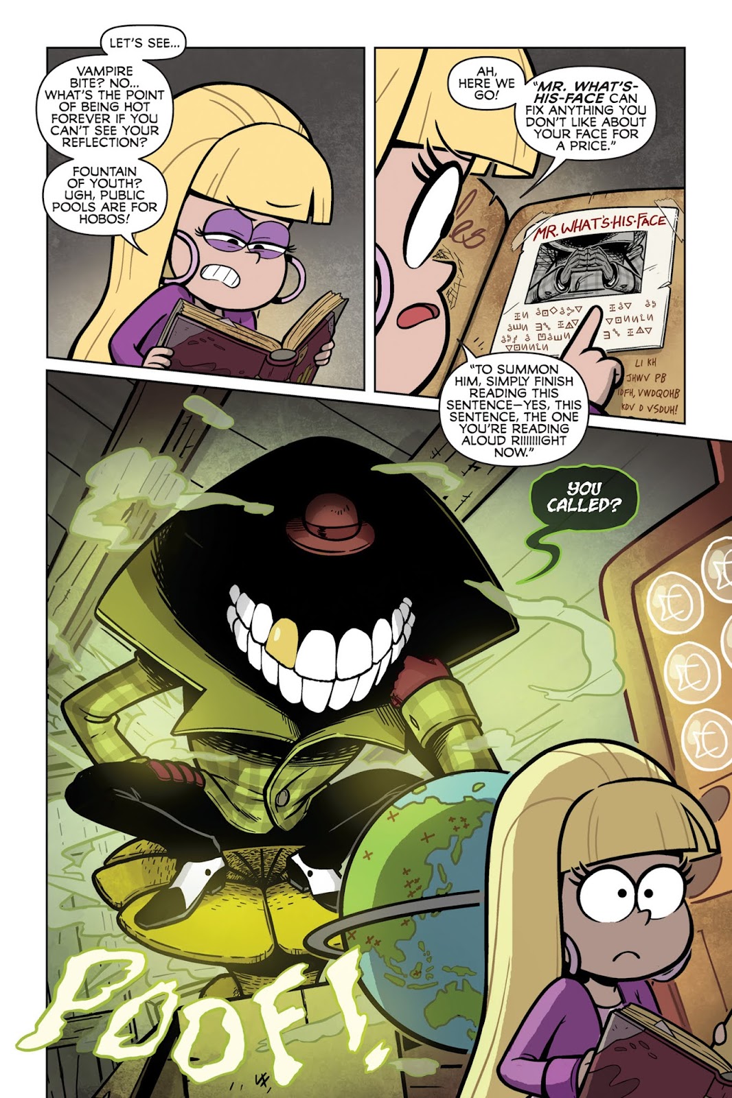 So, I was reading Gravity Falls: Lost Legends and I noticed this