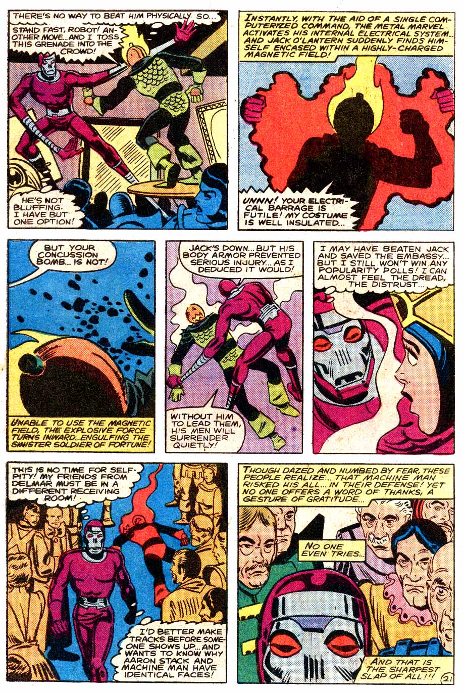 Read online Machine Man (1978) comic -  Issue #19 - 22