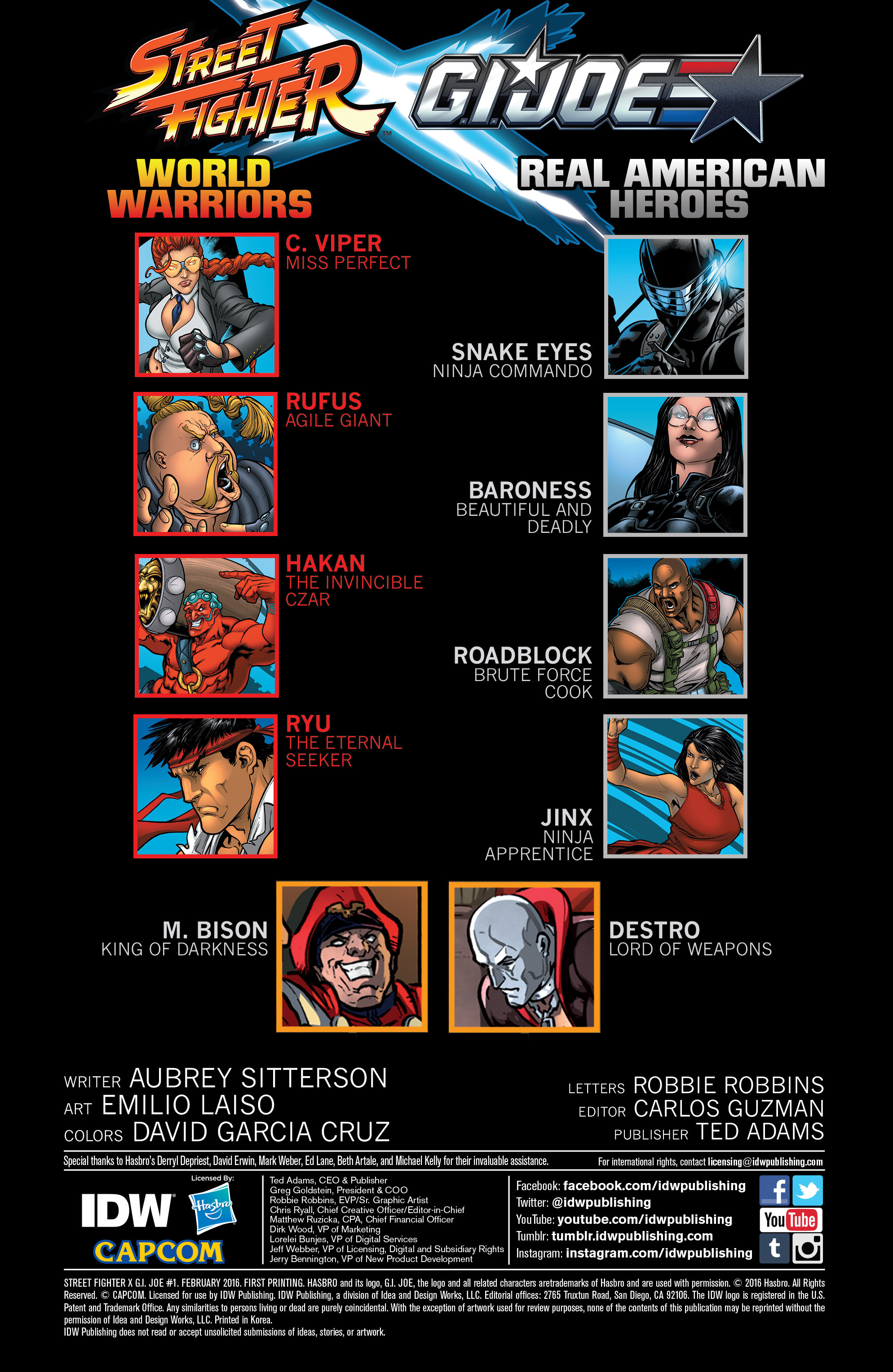 Read online Street Fighter X G.I. Joe comic -  Issue #1 - 6