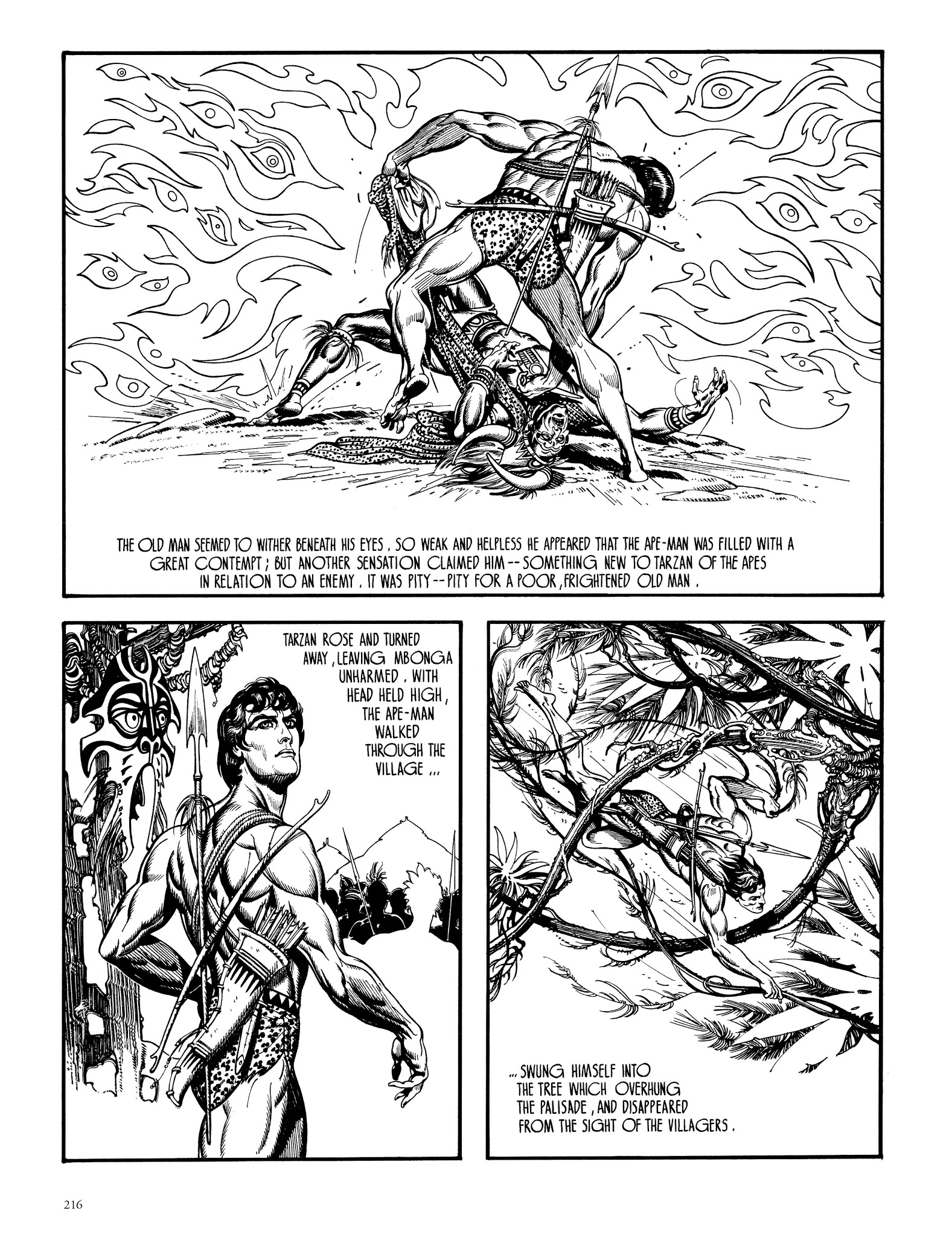 Read online Edgar Rice Burroughs' Tarzan: Burne Hogarth's Lord of the Jungle comic -  Issue # TPB - 215