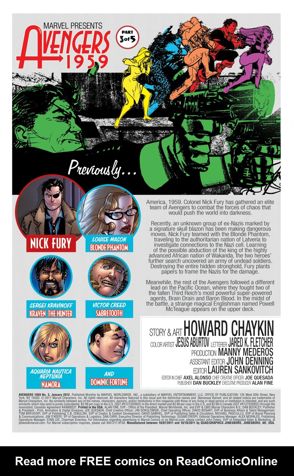 Read online Avengers 1959 comic -  Issue #3 - 2