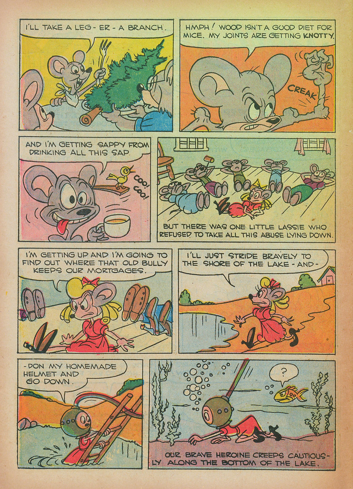 Read online Paul Terry's Mighty Mouse Comics comic -  Issue #26 - 28