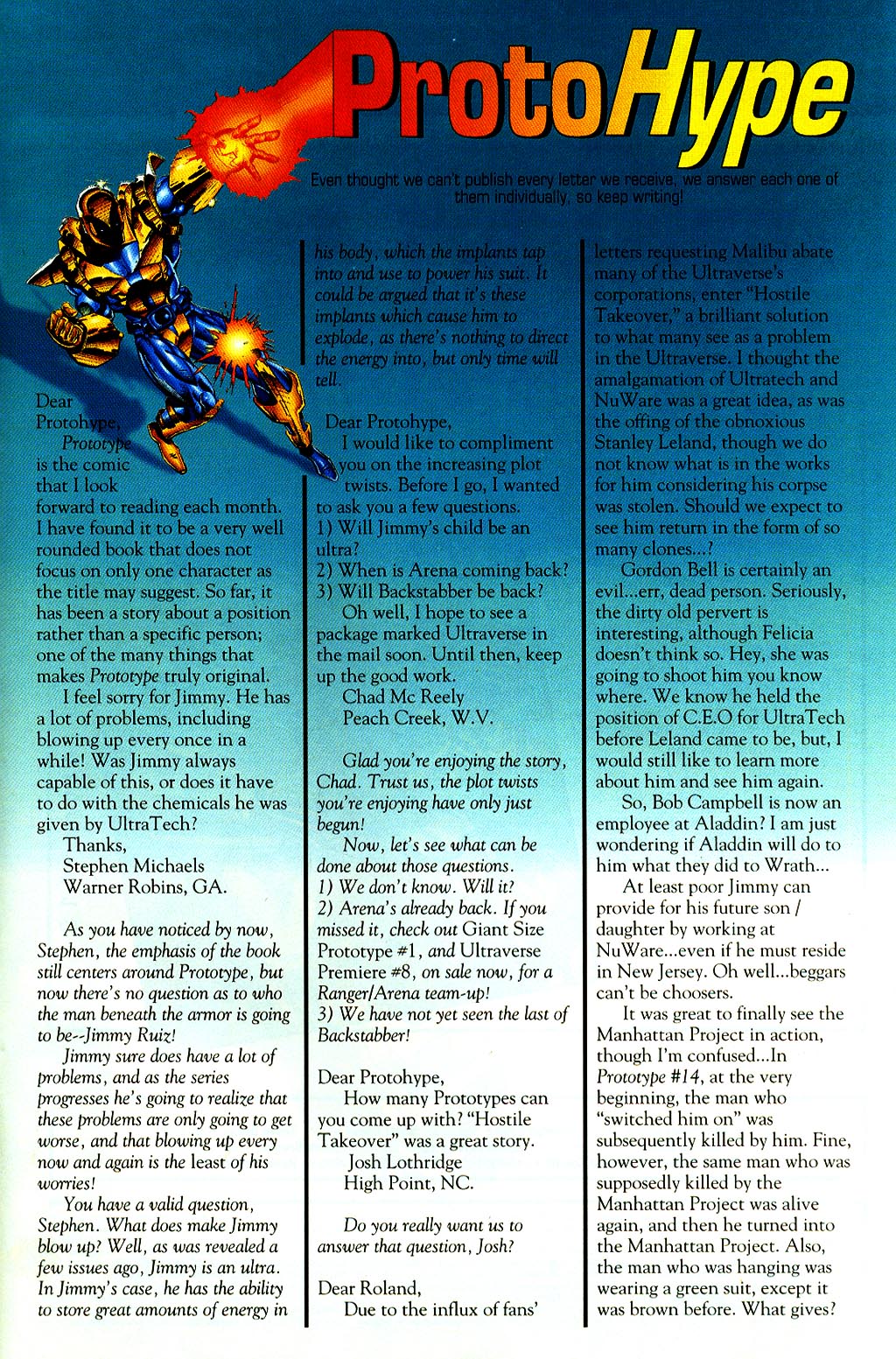 Read online Prototype (1993) comic -  Issue #17 - 28
