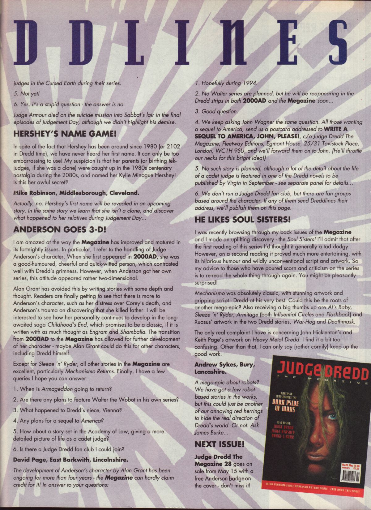Read online Judge Dredd: The Megazine (vol. 2) comic -  Issue #27 - 23