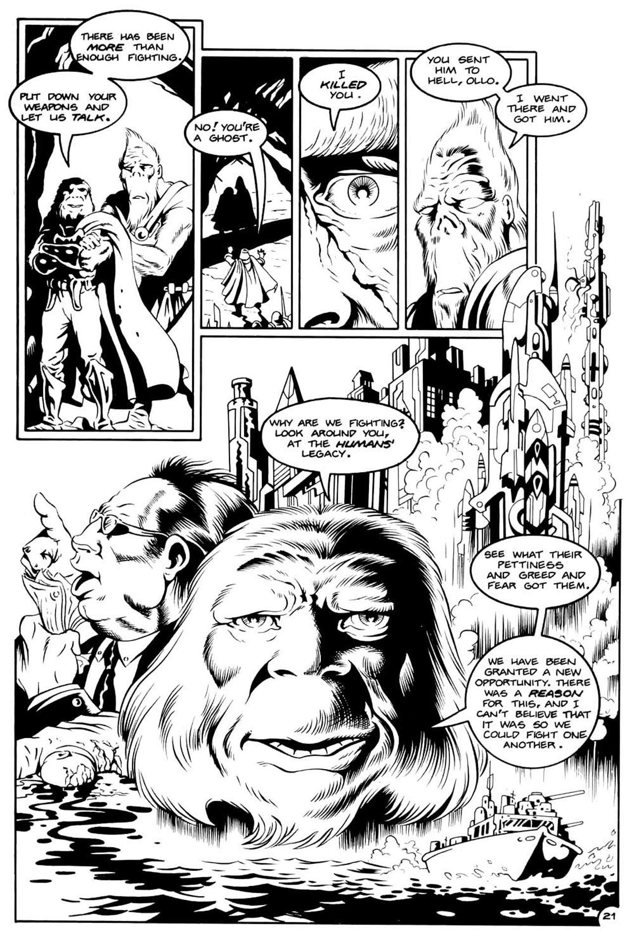 Read online Planet of the Apes (1990) comic -  Issue #11 - 23