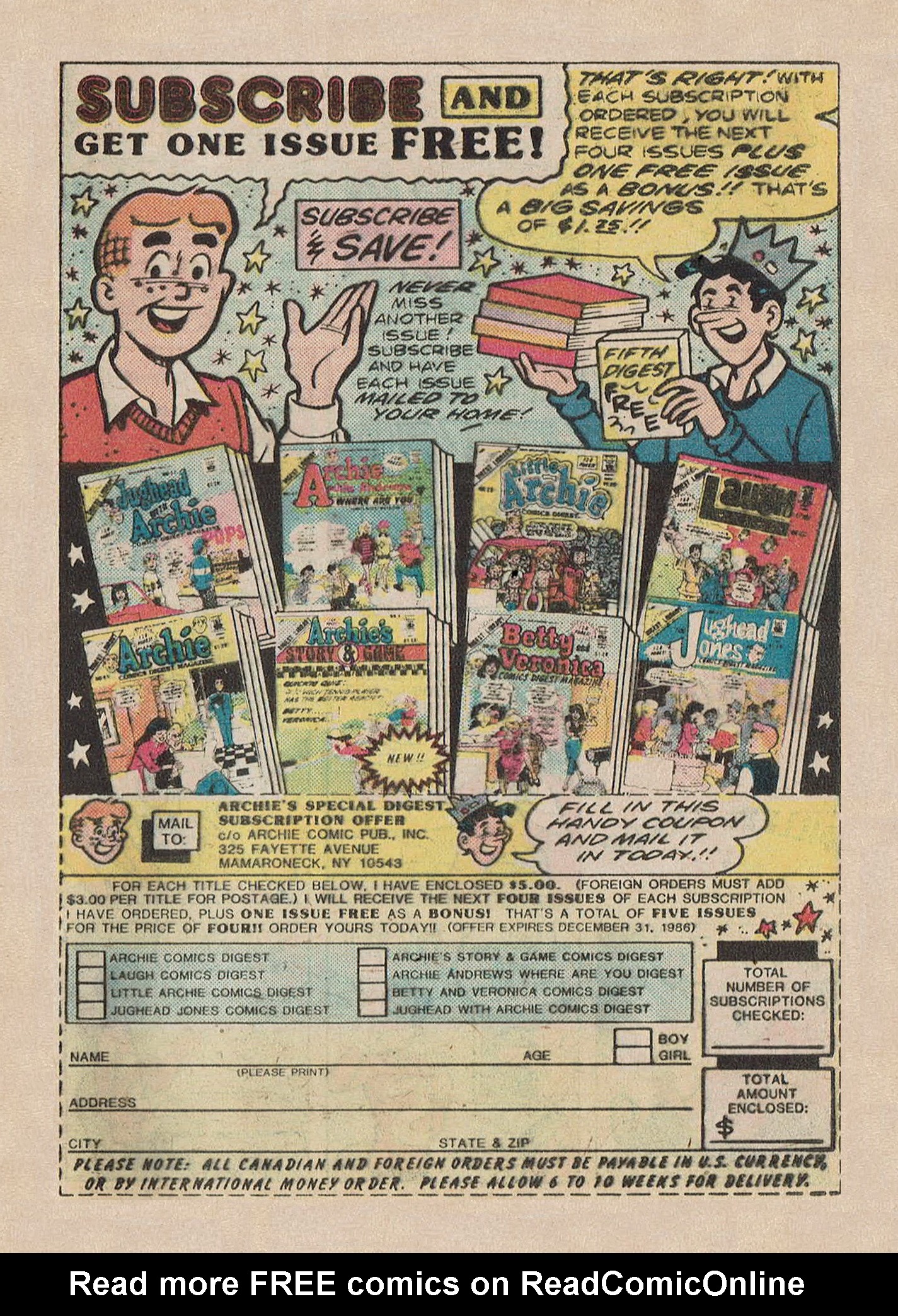 Read online Archie Digest Magazine comic -  Issue #81 - 120