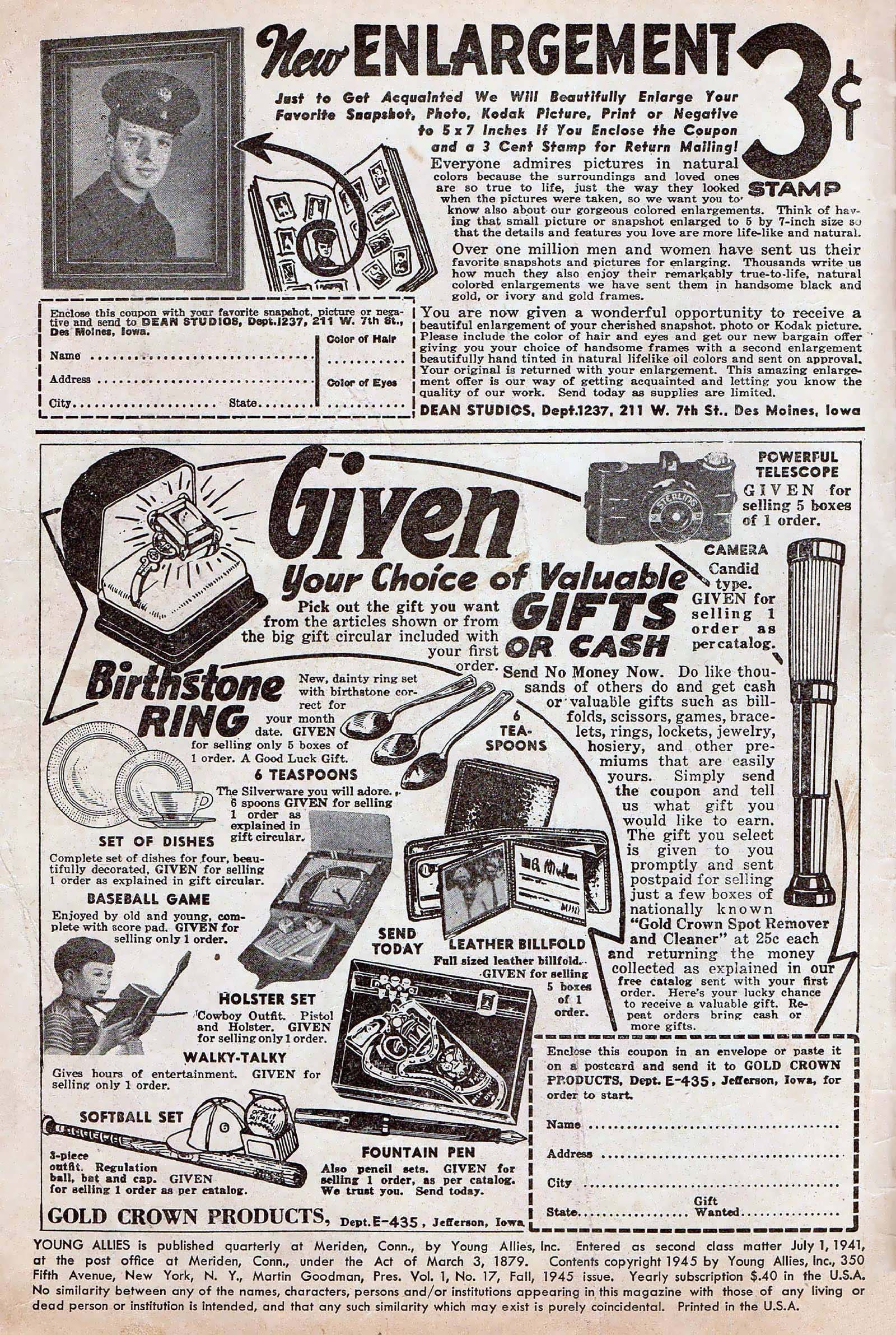 Read online Young Allies Comics comic -  Issue #17 - 2