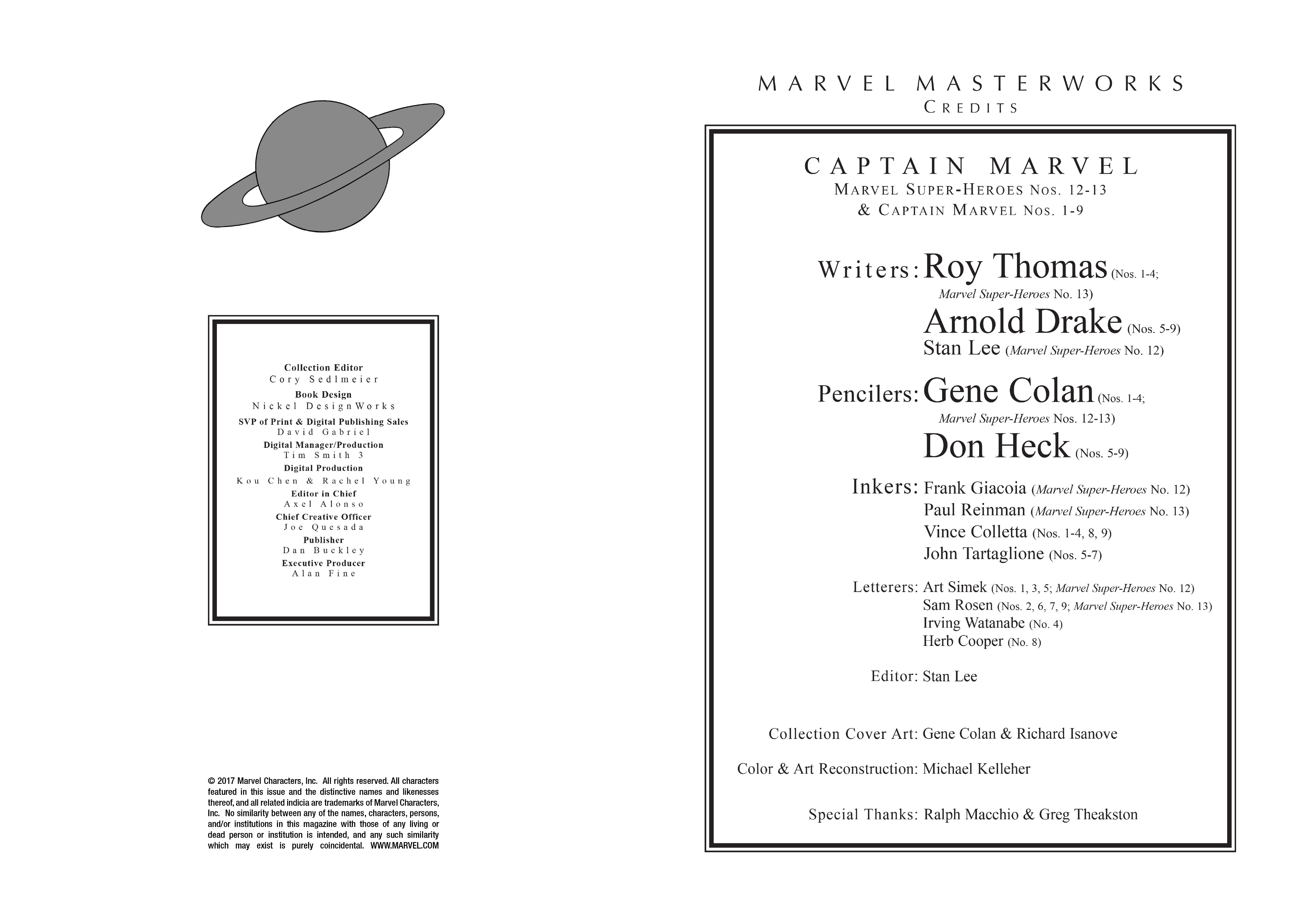 Read online Marvel Masterworks: Captain Marvel comic -  Issue # TPB 1 (Part 1) - 3