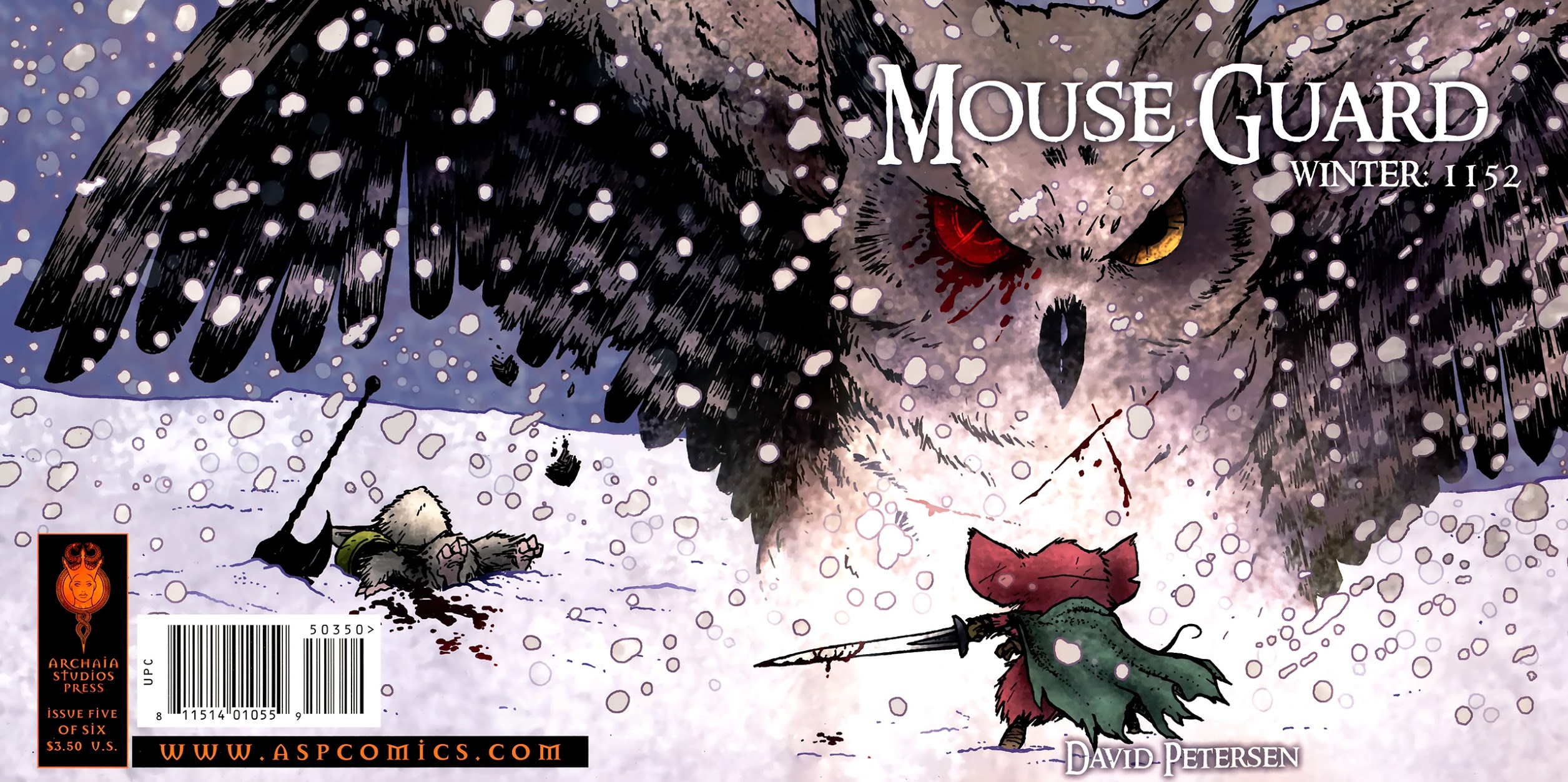 Read online Mouse Guard: Winter 1152 comic -  Issue #5 - 1