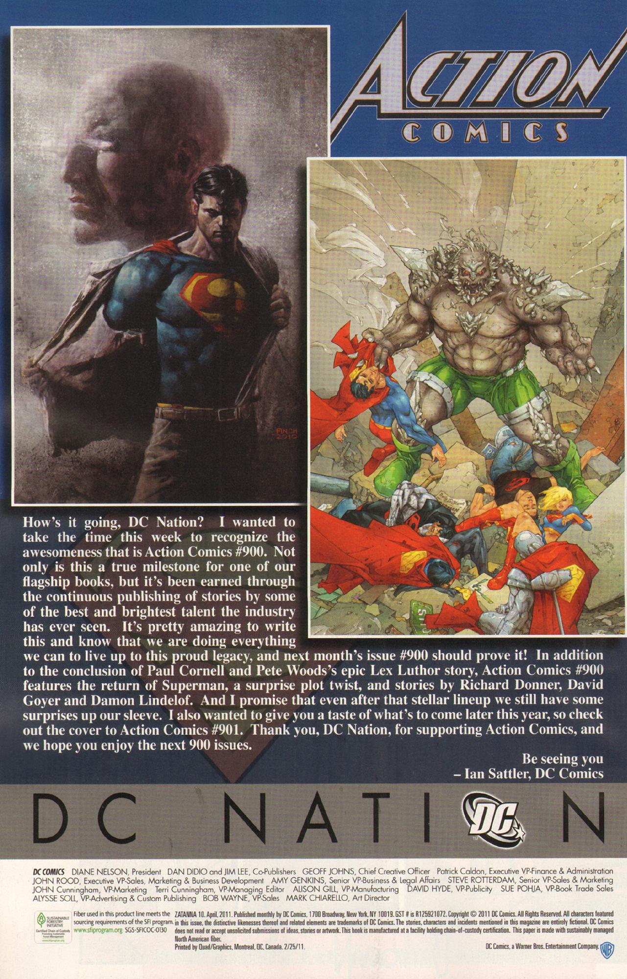 Read online Zatanna (2010) comic -  Issue #10 - 30