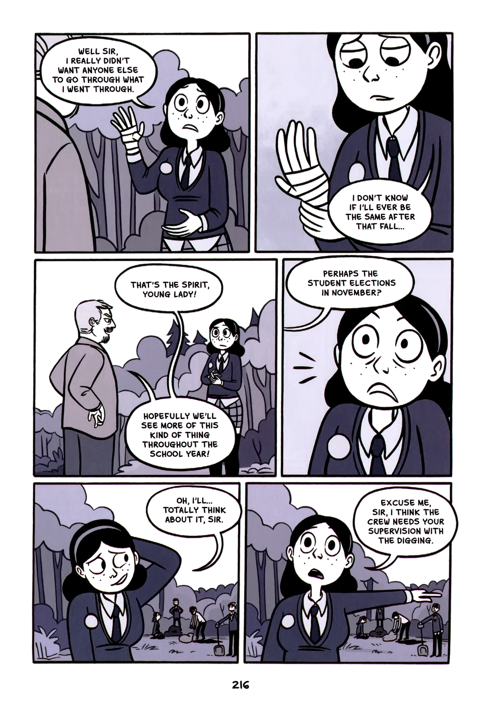 Read online Anya's Ghost comic -  Issue #1 - 217