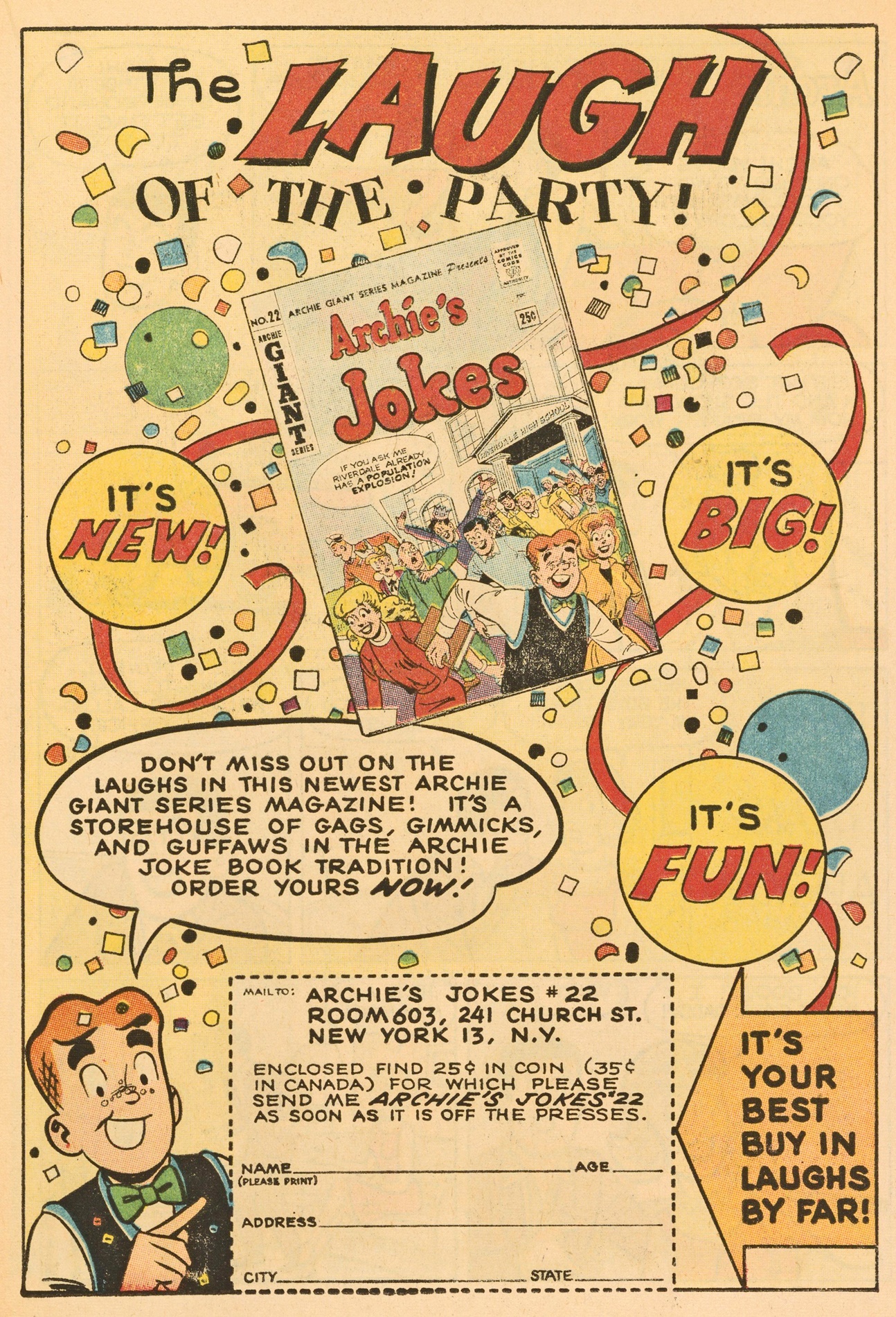 Read online Archie's Joke Book Magazine comic -  Issue #72 - 19