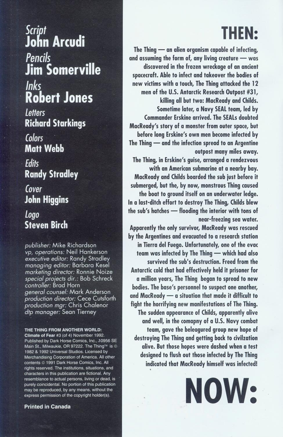 Read online The Thing From Another World: Climate of Fear comic -  Issue #3 - 2