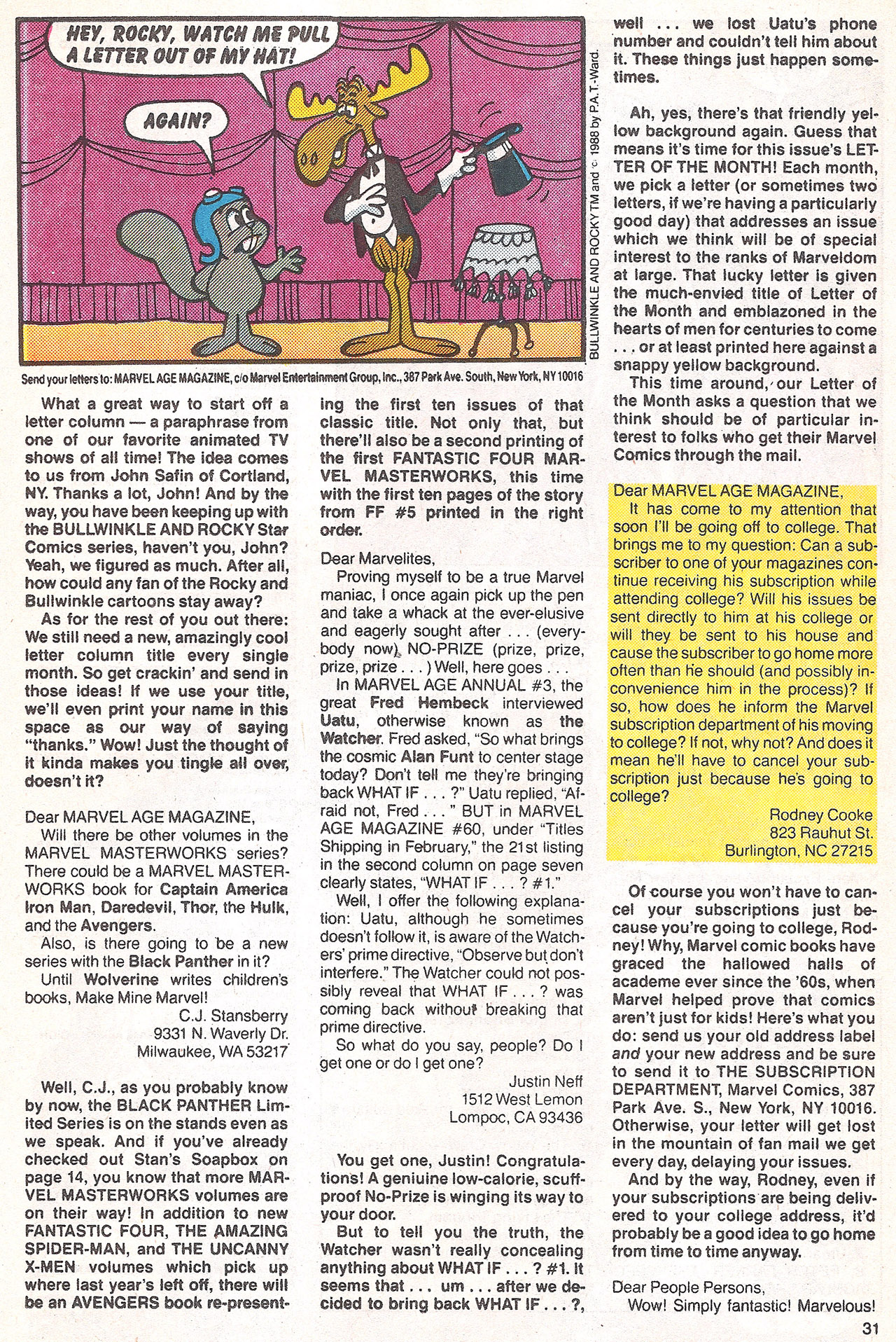 Read online Marvel Age comic -  Issue #66 - 32