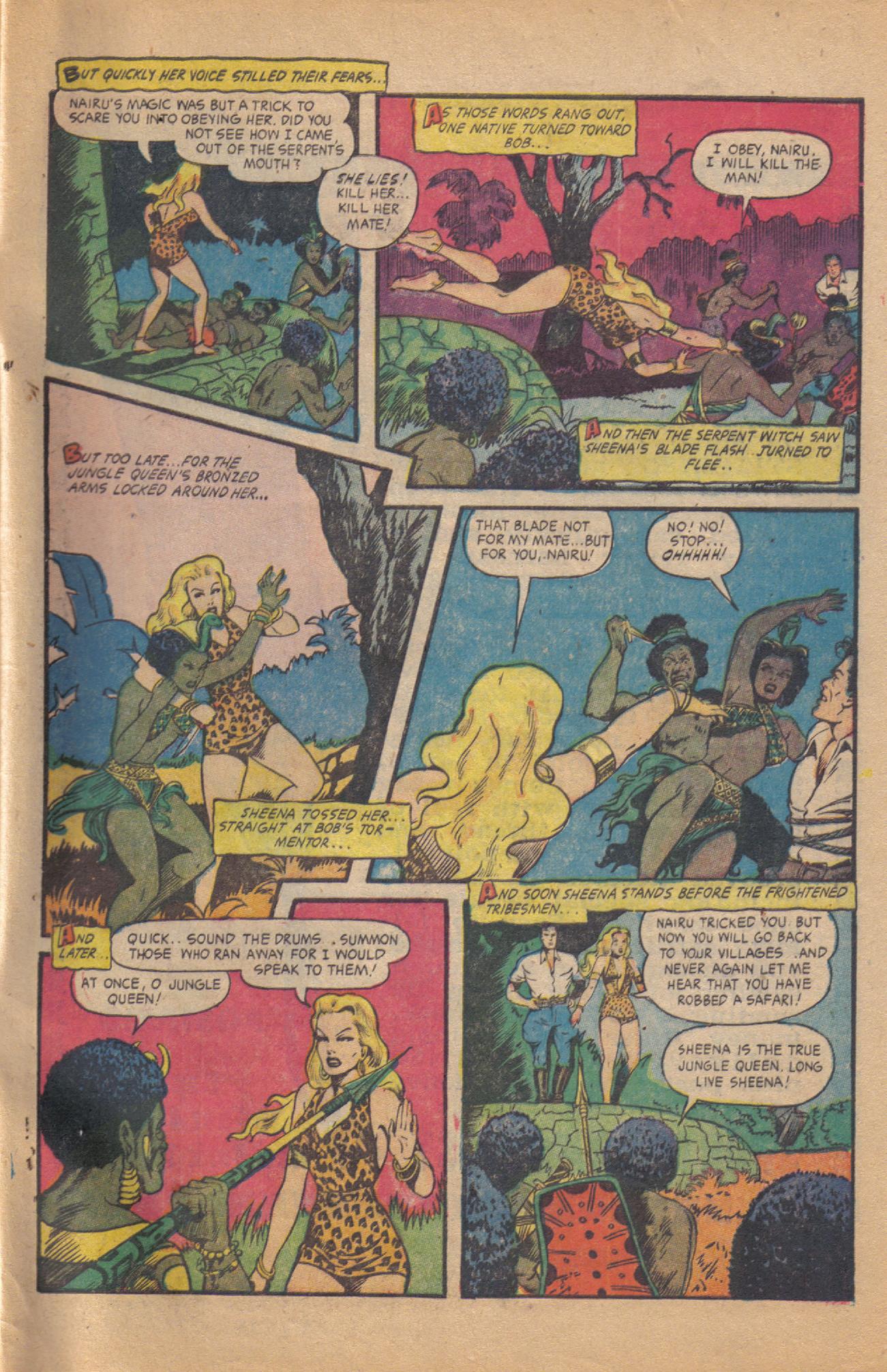 Read online Sheena, Queen of the Jungle (1942) comic -  Issue #18 - 35
