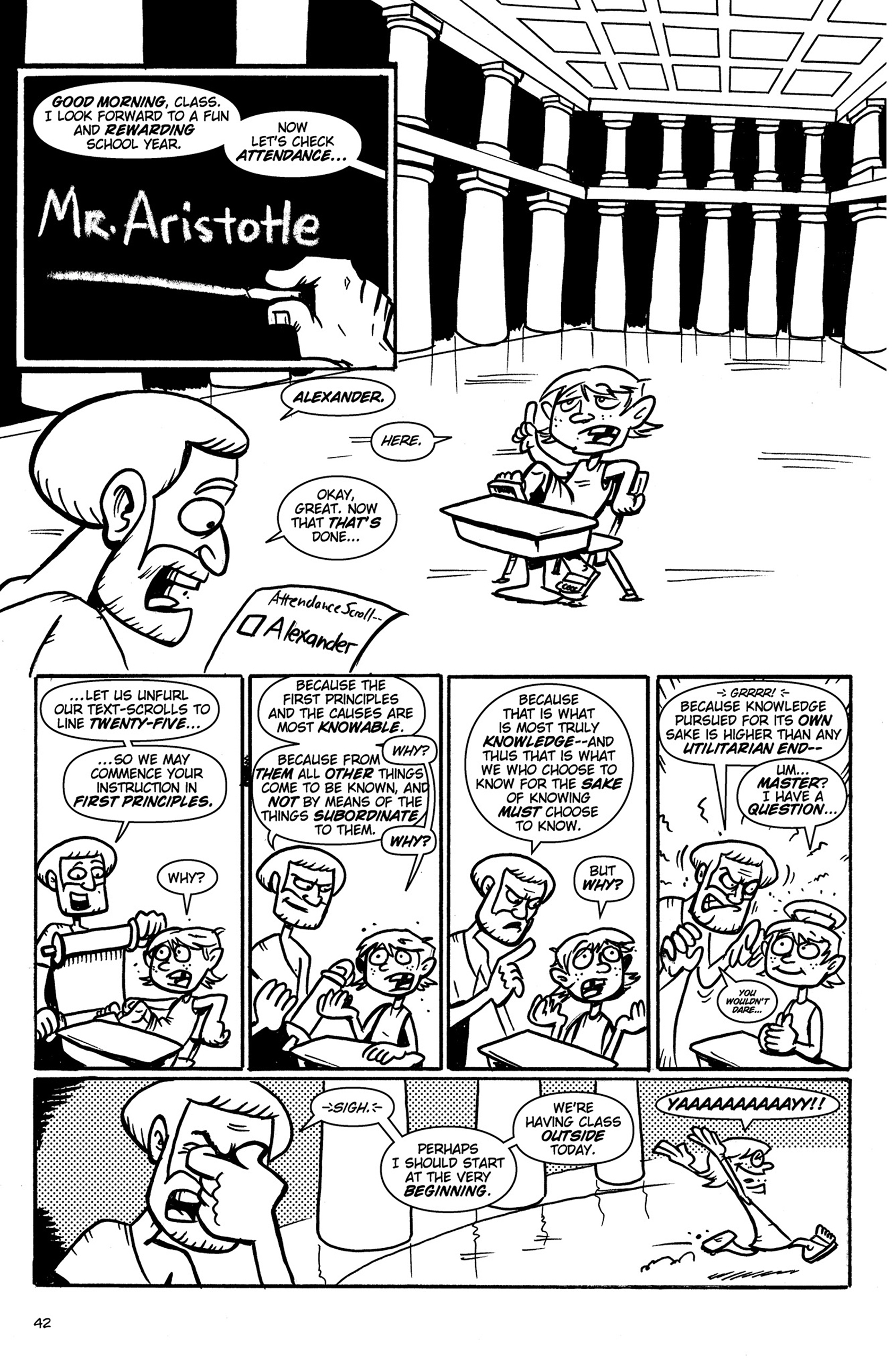 Read online Action Philosophers! comic -  Issue #Action Philosophers! TPB (Part 1) - 42