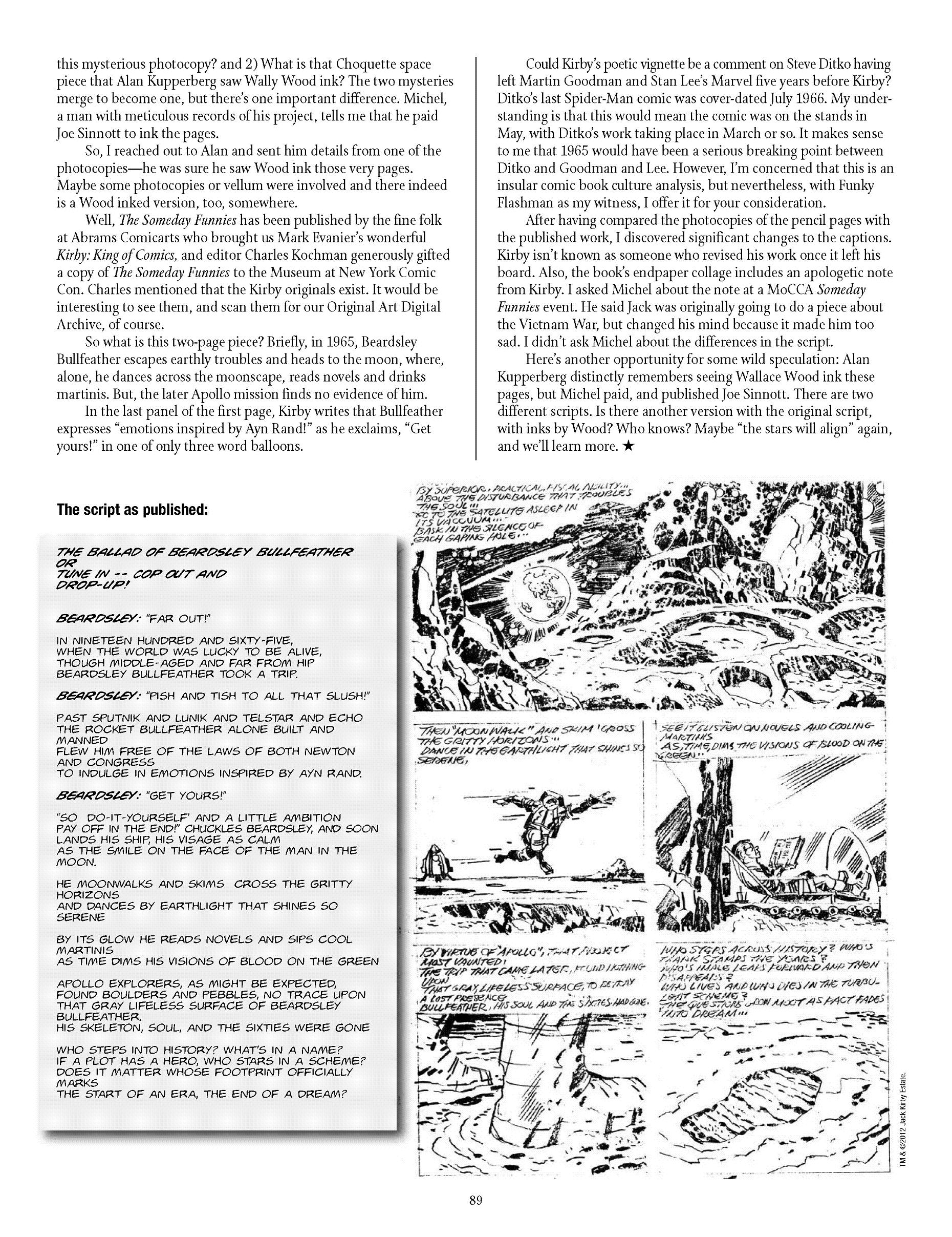 Read online The Jack Kirby Collector comic -  Issue #59 - 86