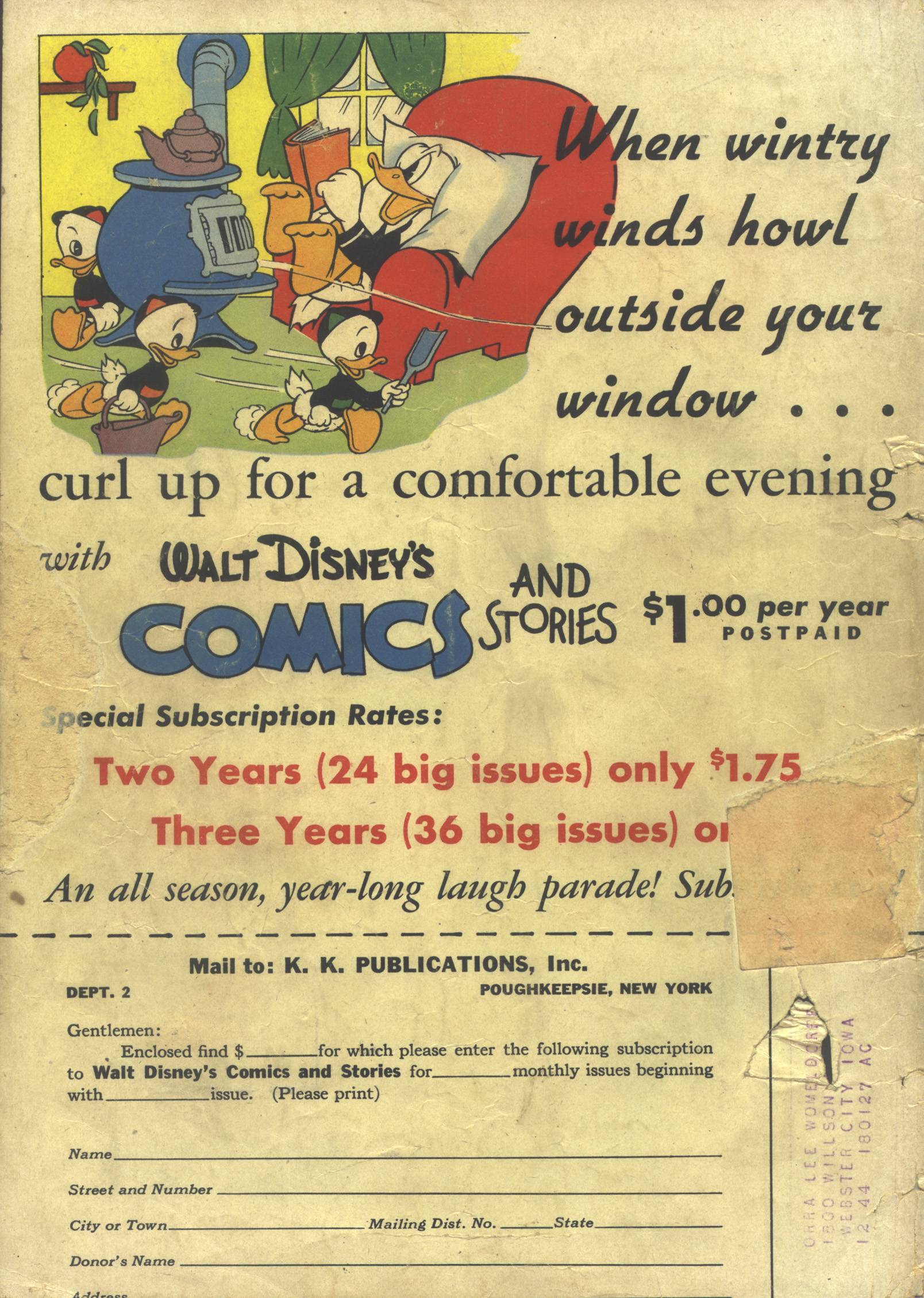 Read online Walt Disney's Comics and Stories comic -  Issue #41 - 60