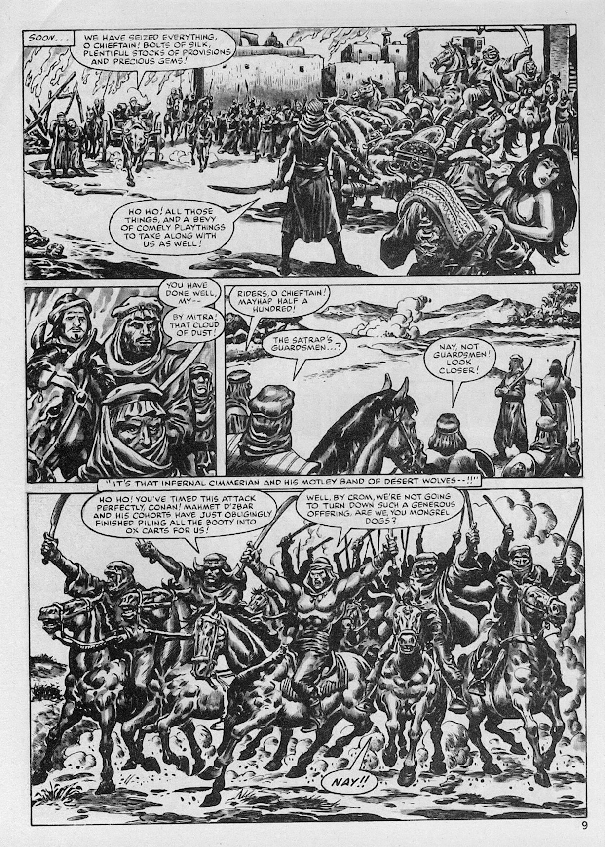 Read online The Savage Sword Of Conan comic -  Issue #102 - 9