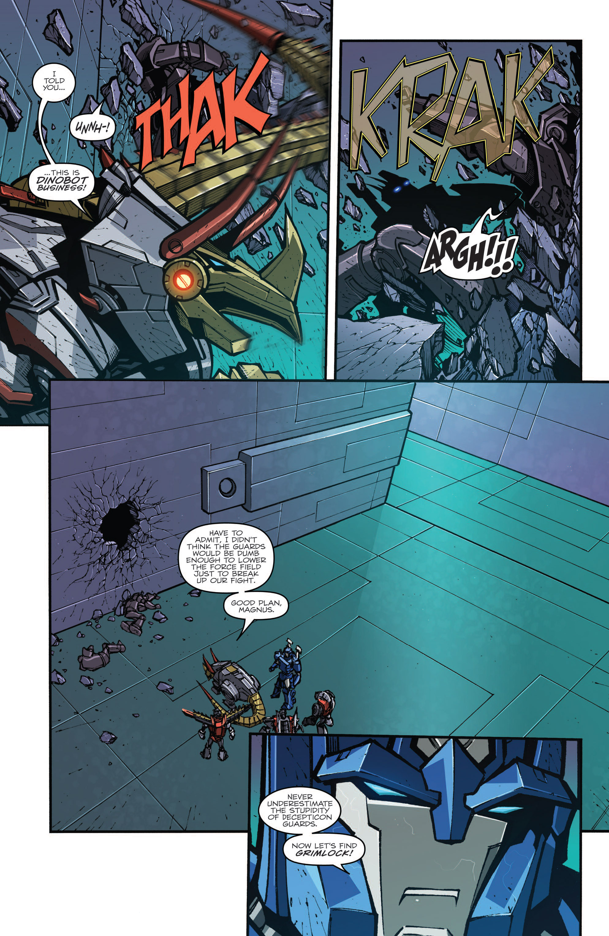 Read online The Transformers Prime: Rage of the Dinobots comic -  Issue #4 - 15