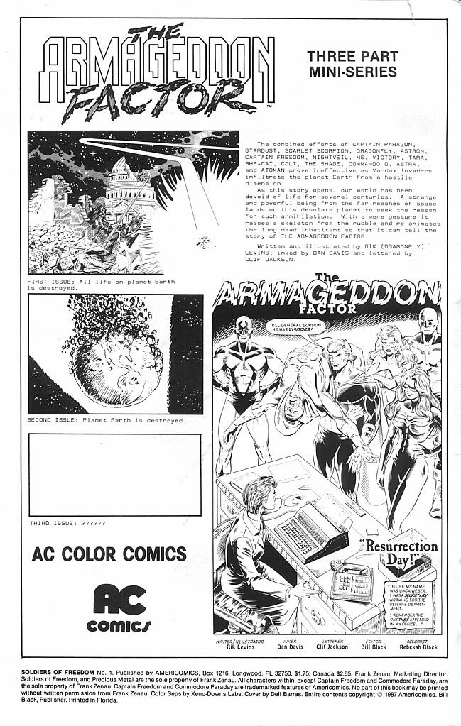 Read online Soldiers of Freedom comic -  Issue #1 - 2