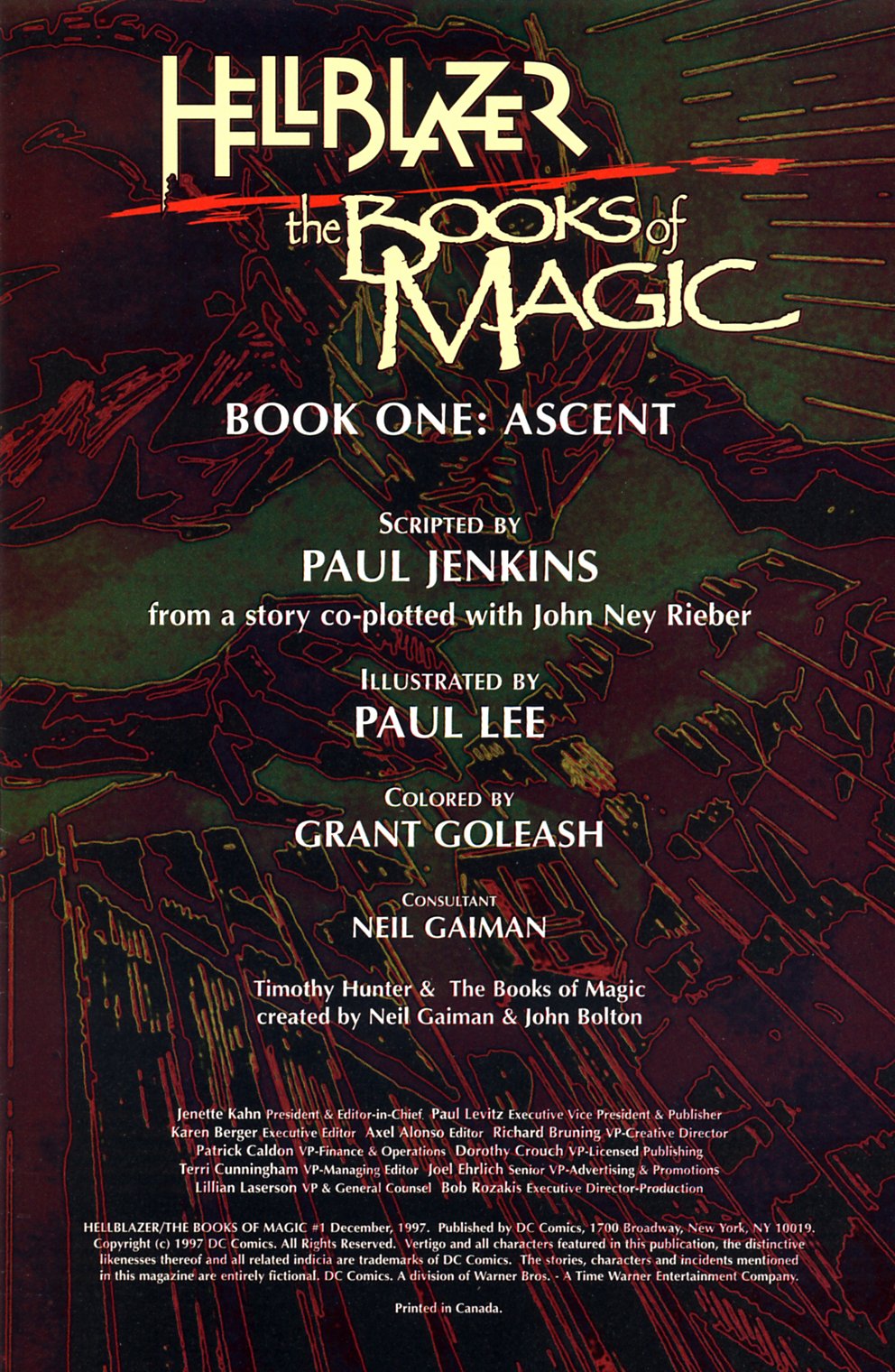 Read online Hellblazer/The Books of Magic comic -  Issue #1 - 2