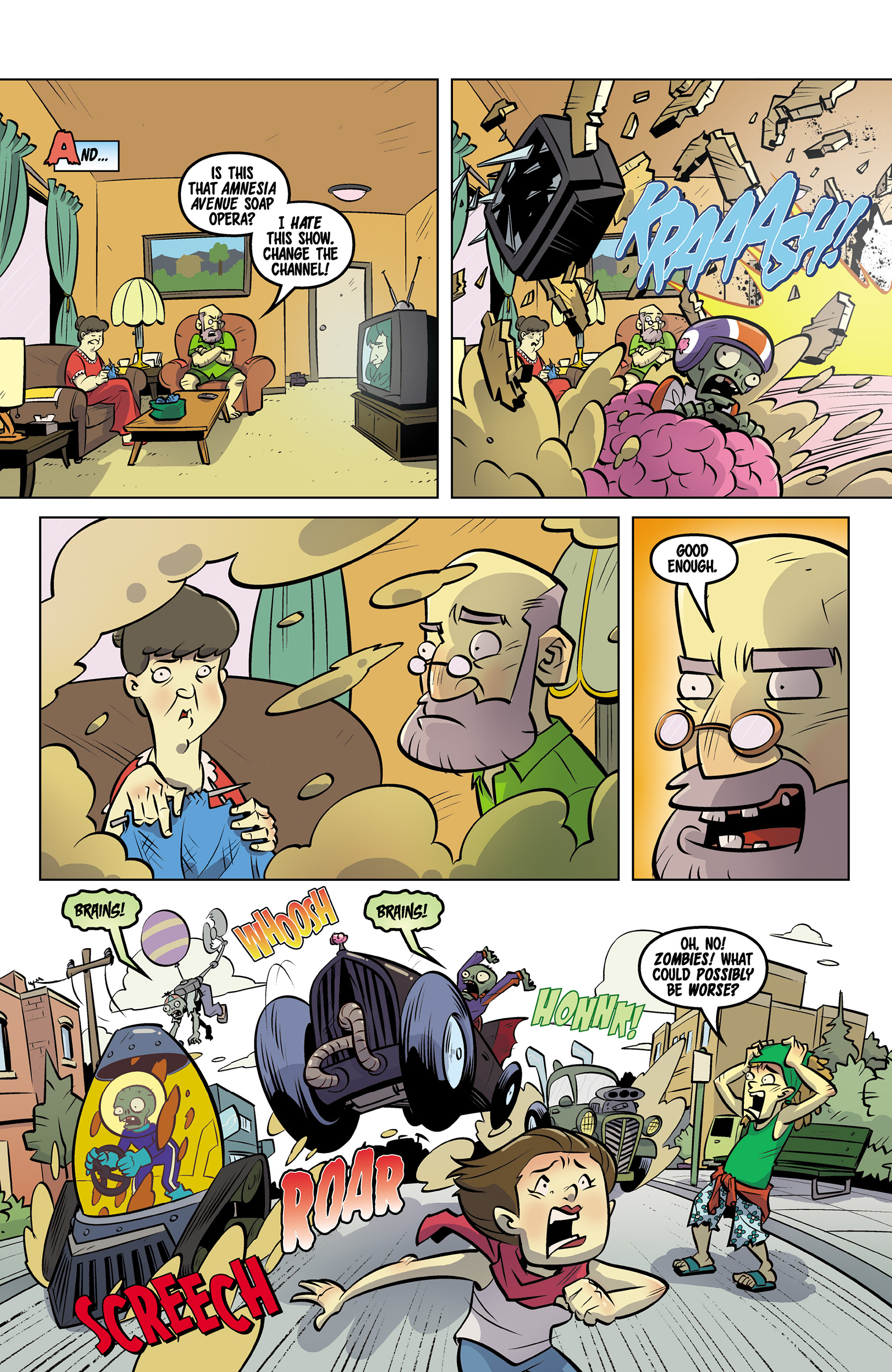 Read online Plants vs. Zombies: Petal to the Metal comic -  Issue #7 - 16