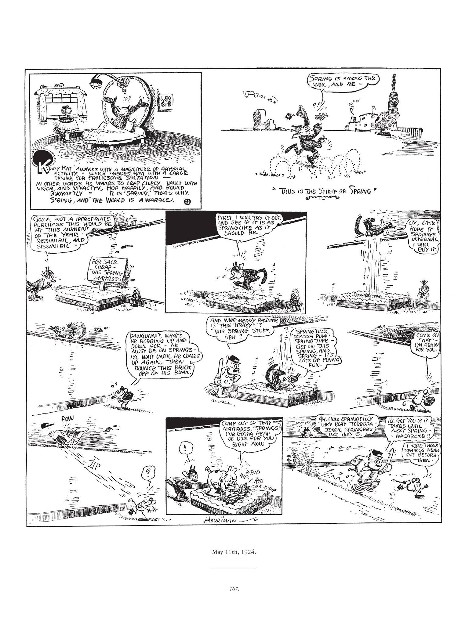 Read online Krazy & Ignatz comic -  Issue # TPB 3 - 167