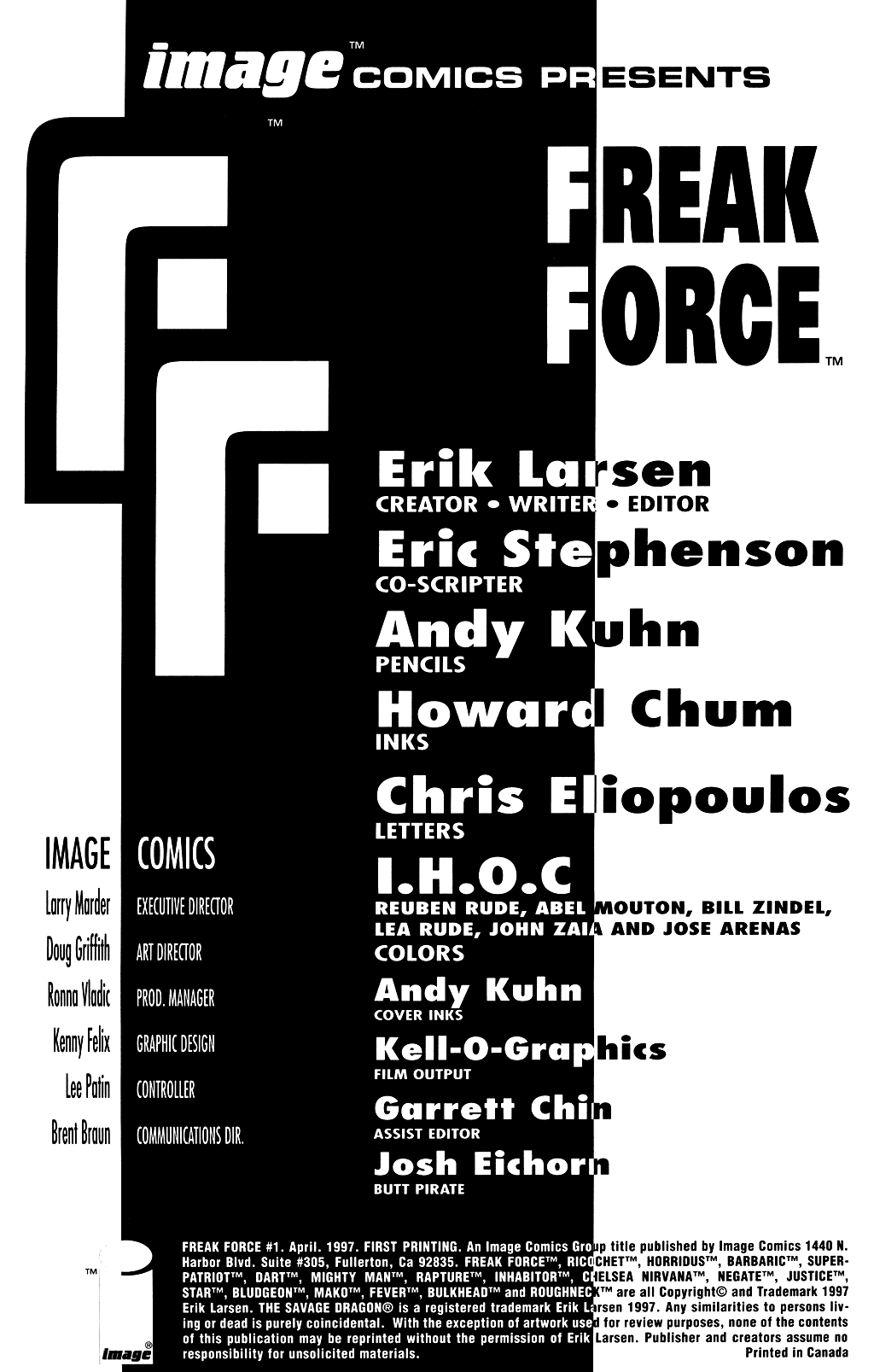 Read online Freak Force (1997) comic -  Issue #1 - 2
