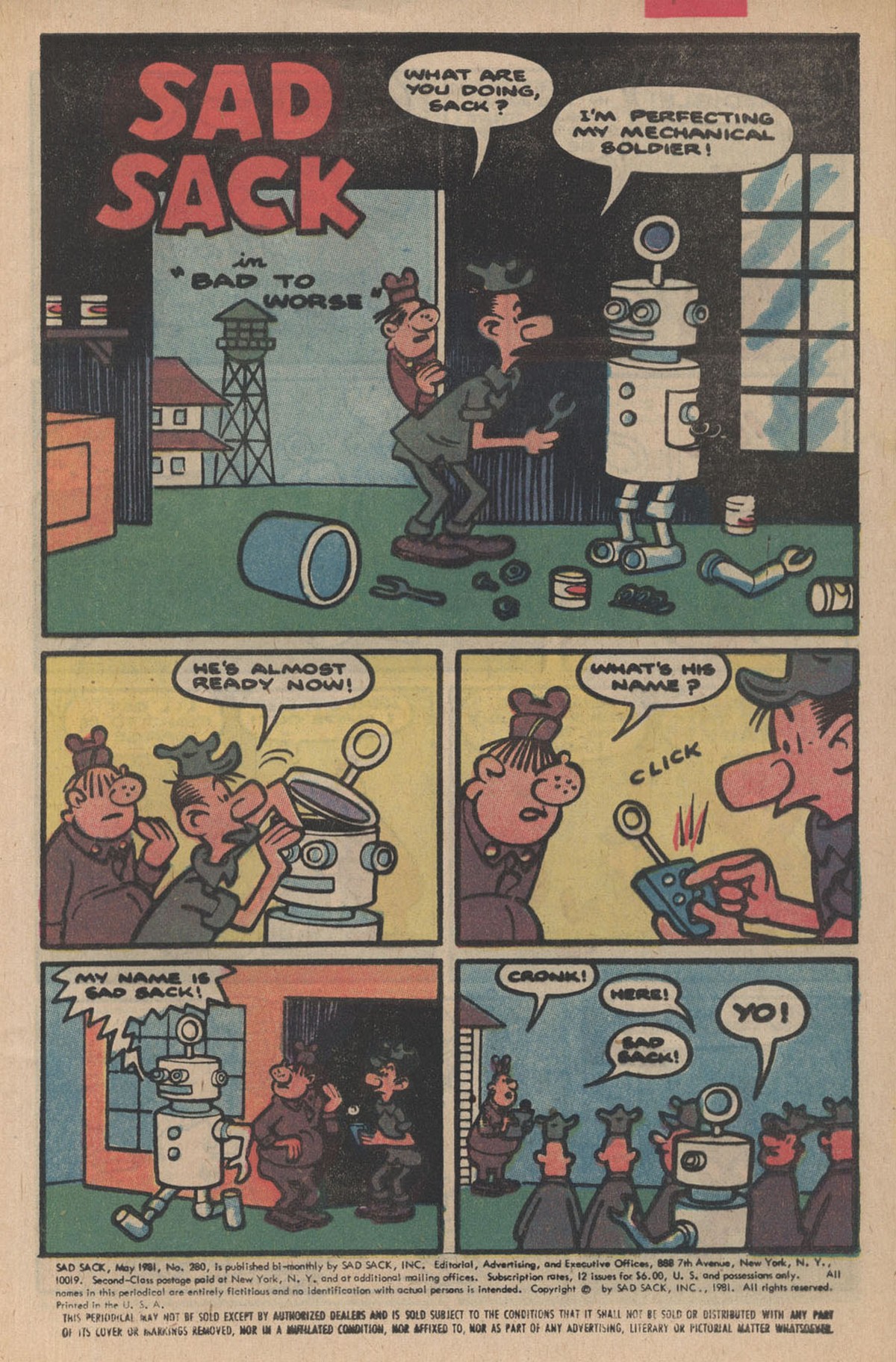 Read online Sad Sack comic -  Issue #280 - 5