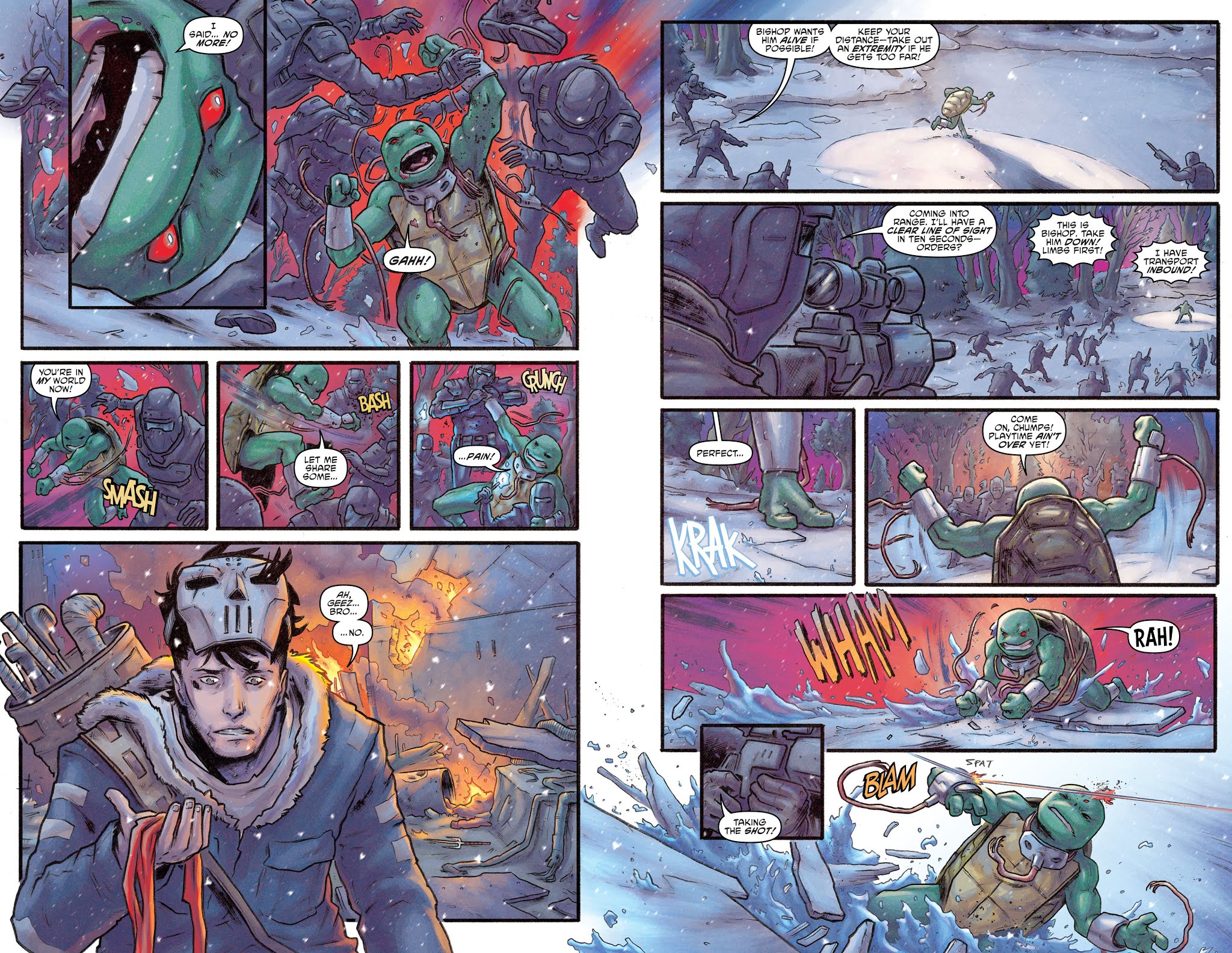 Read online Teenage Mutant Ninja Turtles: Macro-Series comic -  Issue #4 - 22